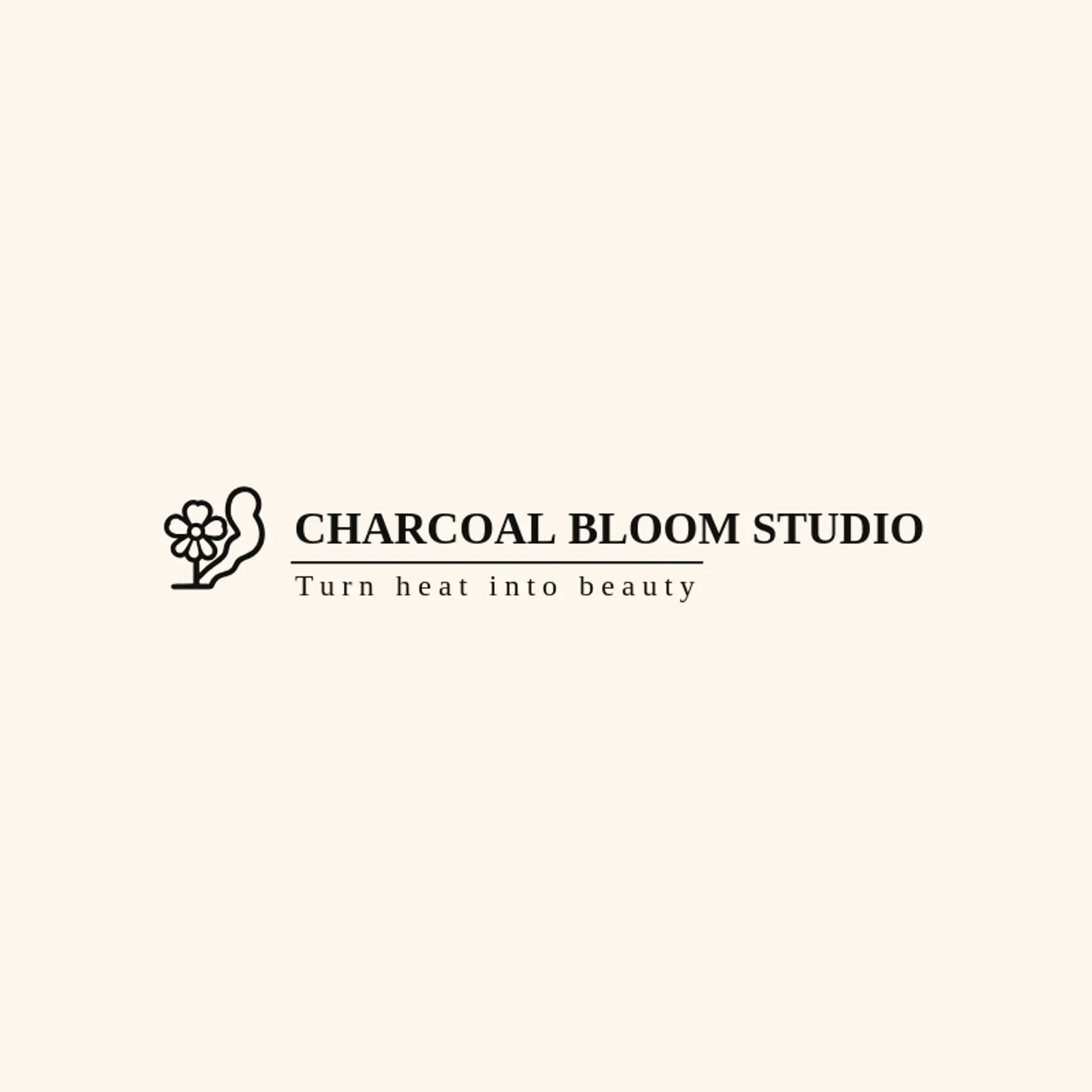 Charcoal Bloom Studio logo for smoke