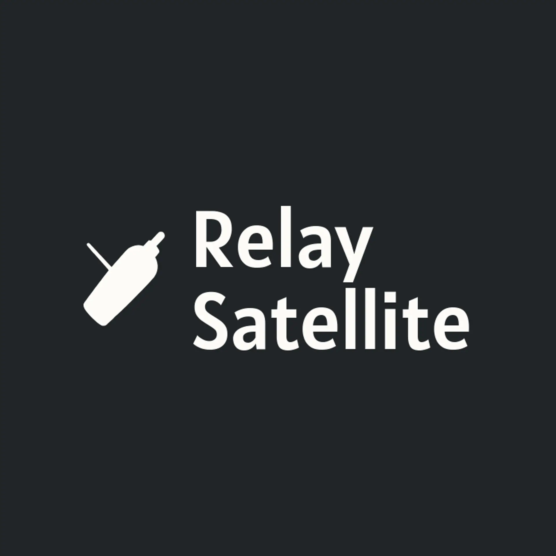 Relay Satellite logo for space