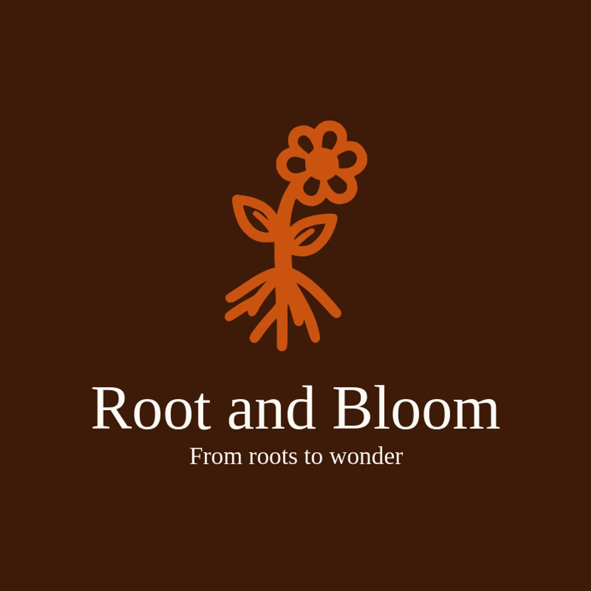 Root and Bloom logo for gardening