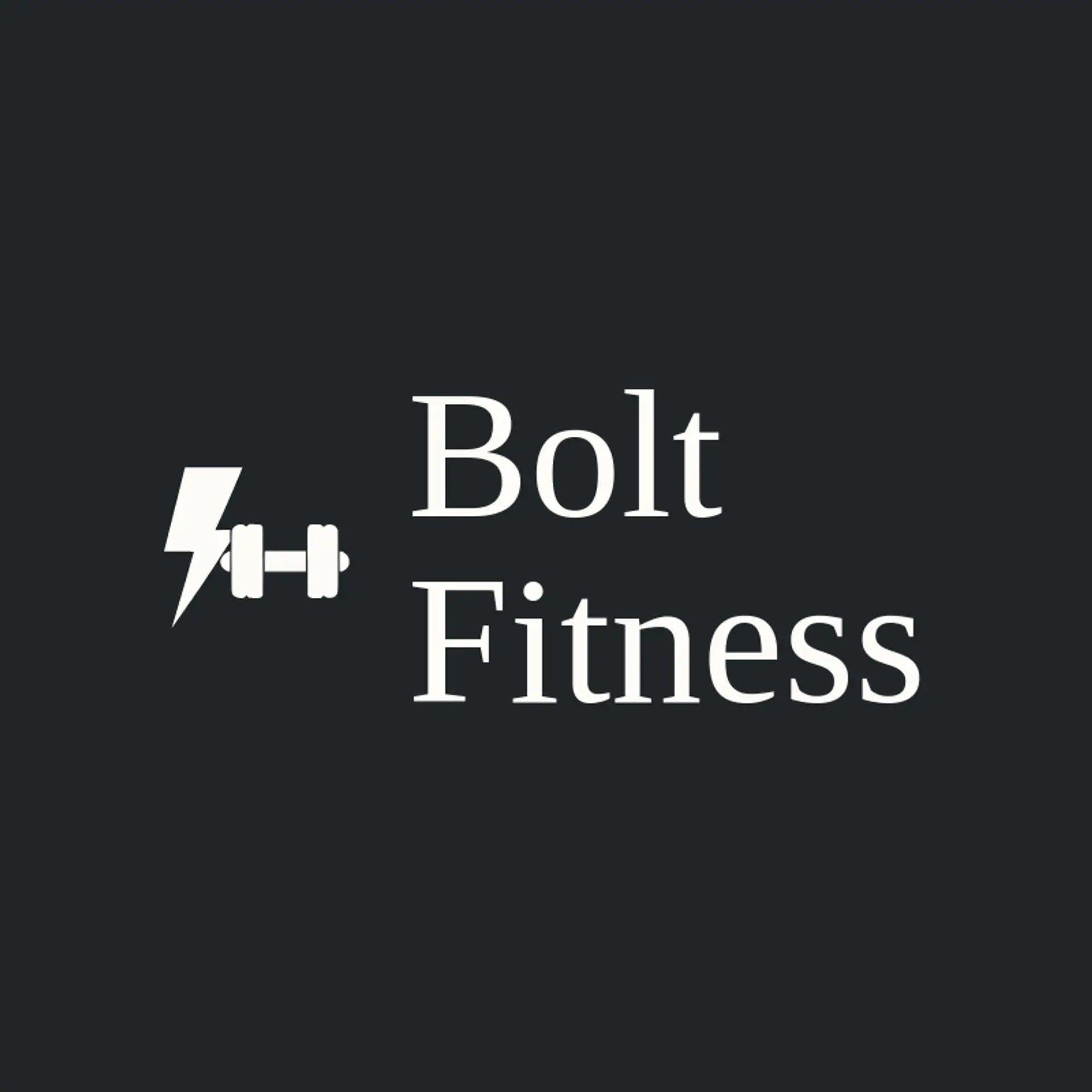 Bolt Fitness logo for lightning bolt