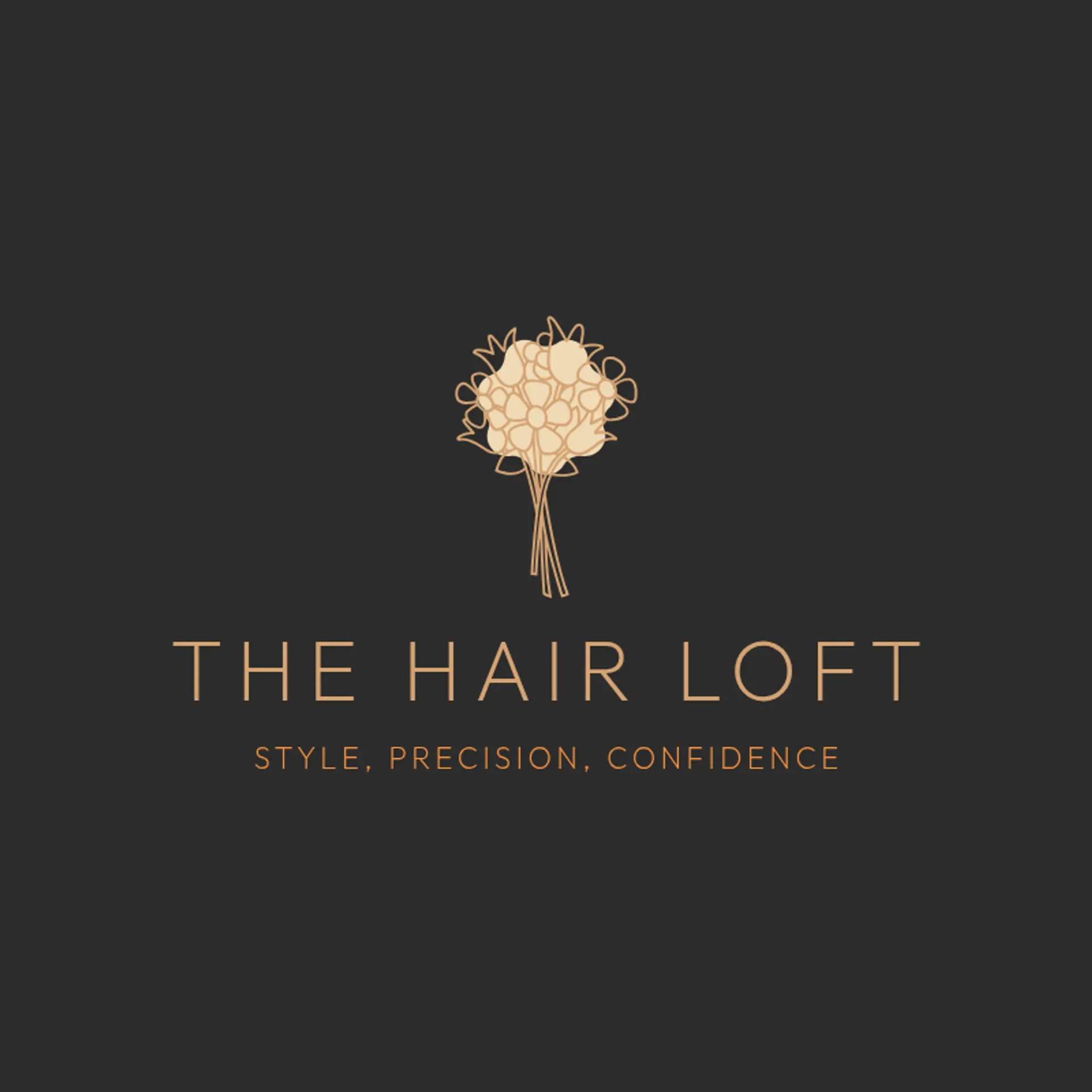 The Hair Loft logo for barber