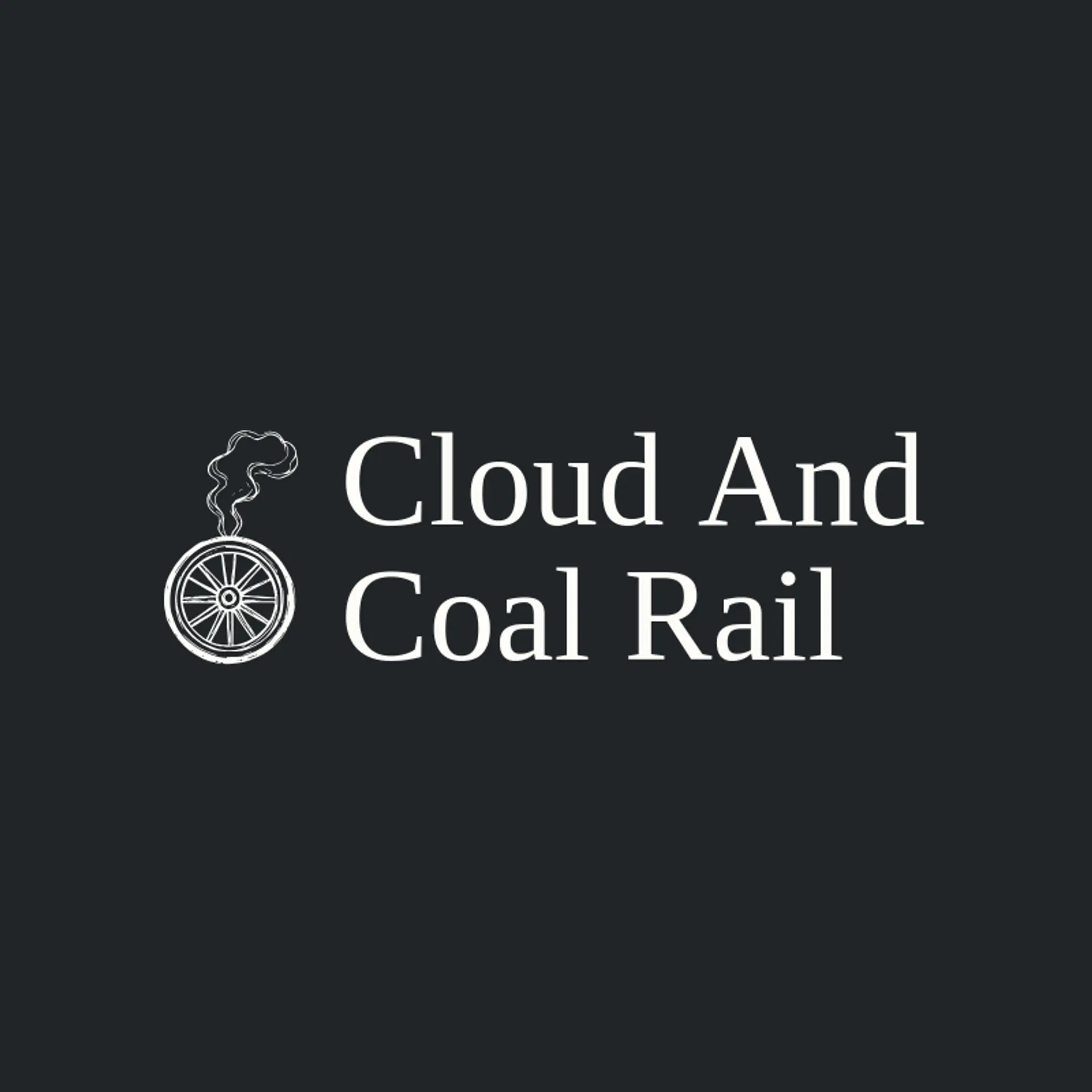 Cloud and Coal Rail logo for railroad