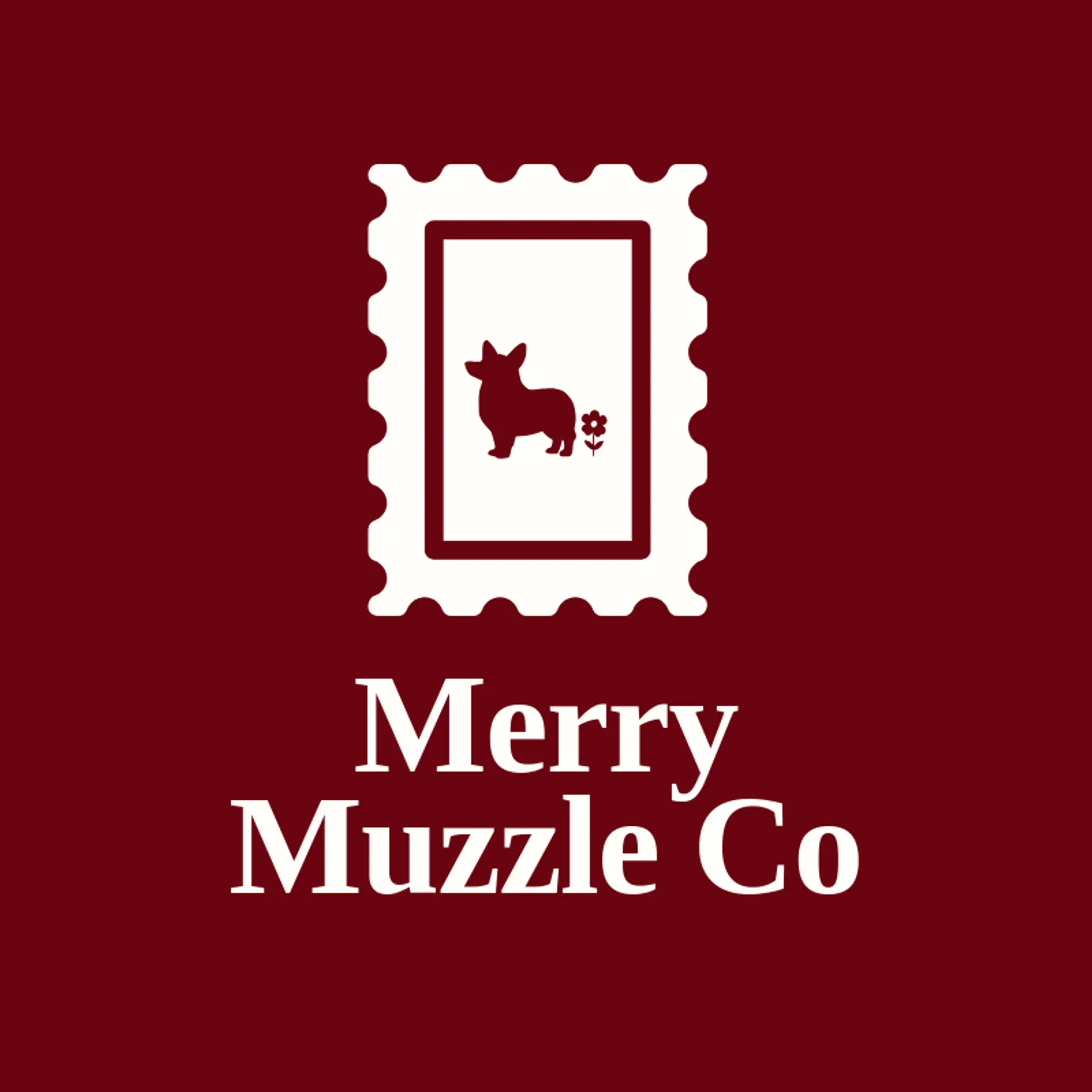 Merry Muzzle Co logo for corgi