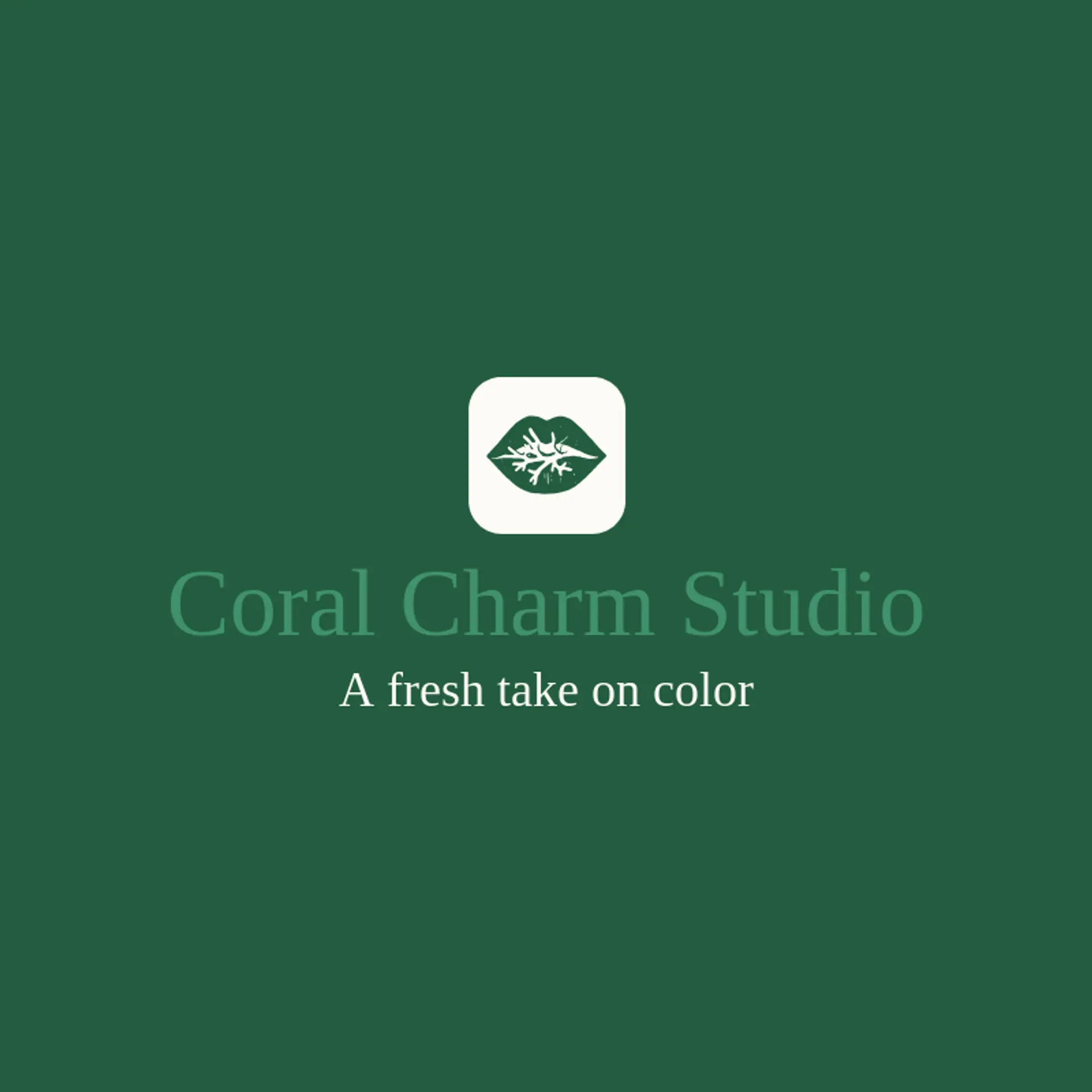 Coral Charm Studio logo for lips
