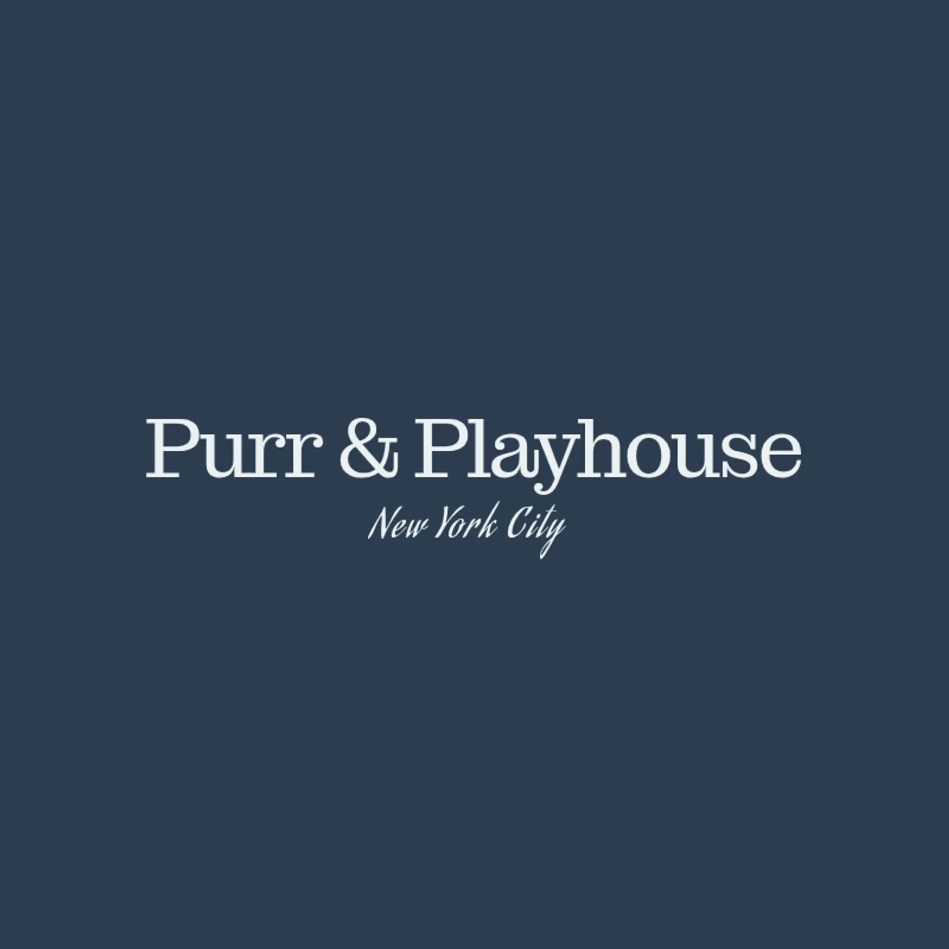 Purr & Playhouse logo for cat pet care