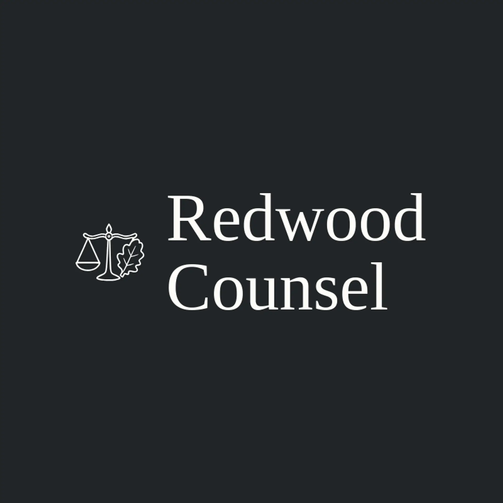 Redwood Counsel logo for legal services