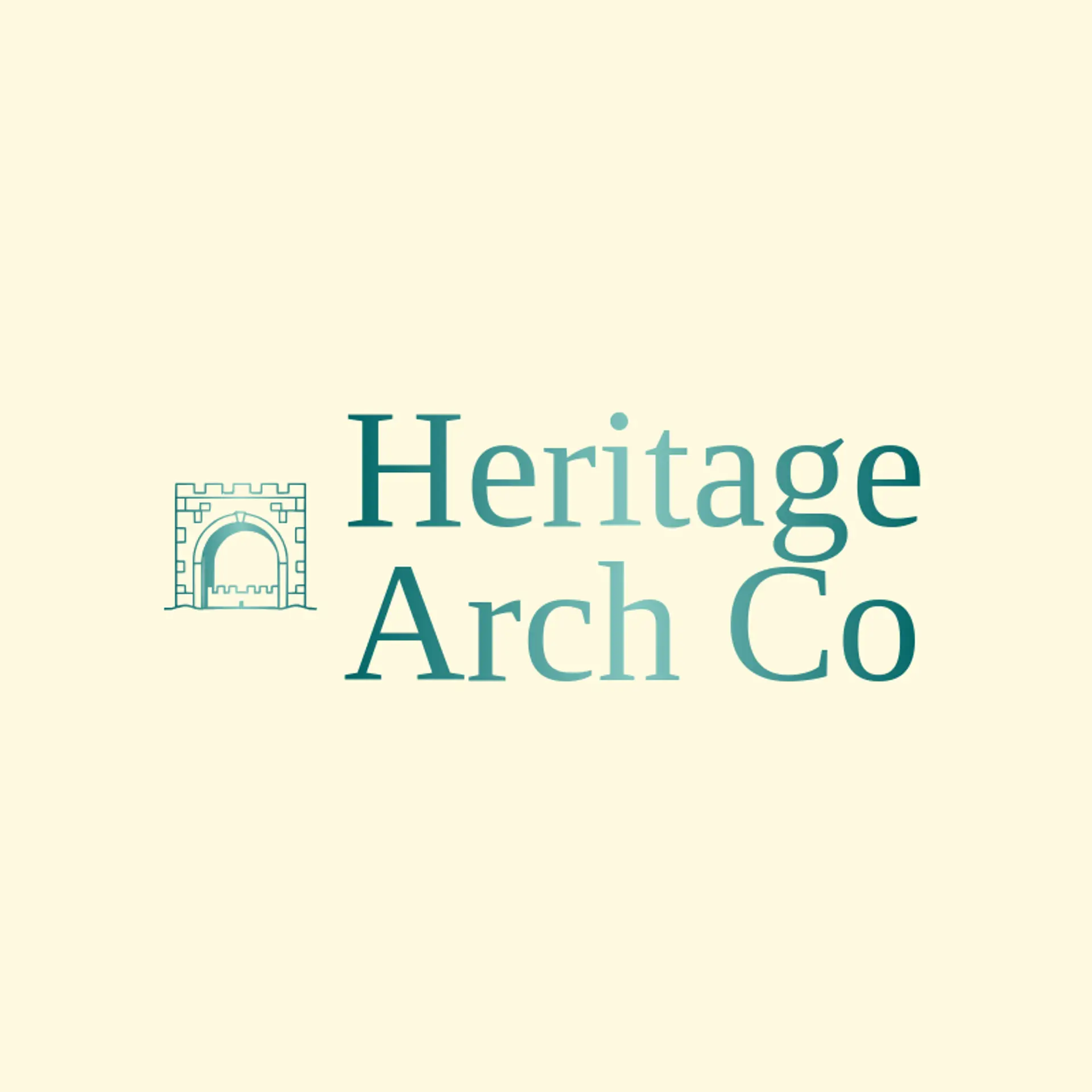 Heritage Arch Co logo for arch