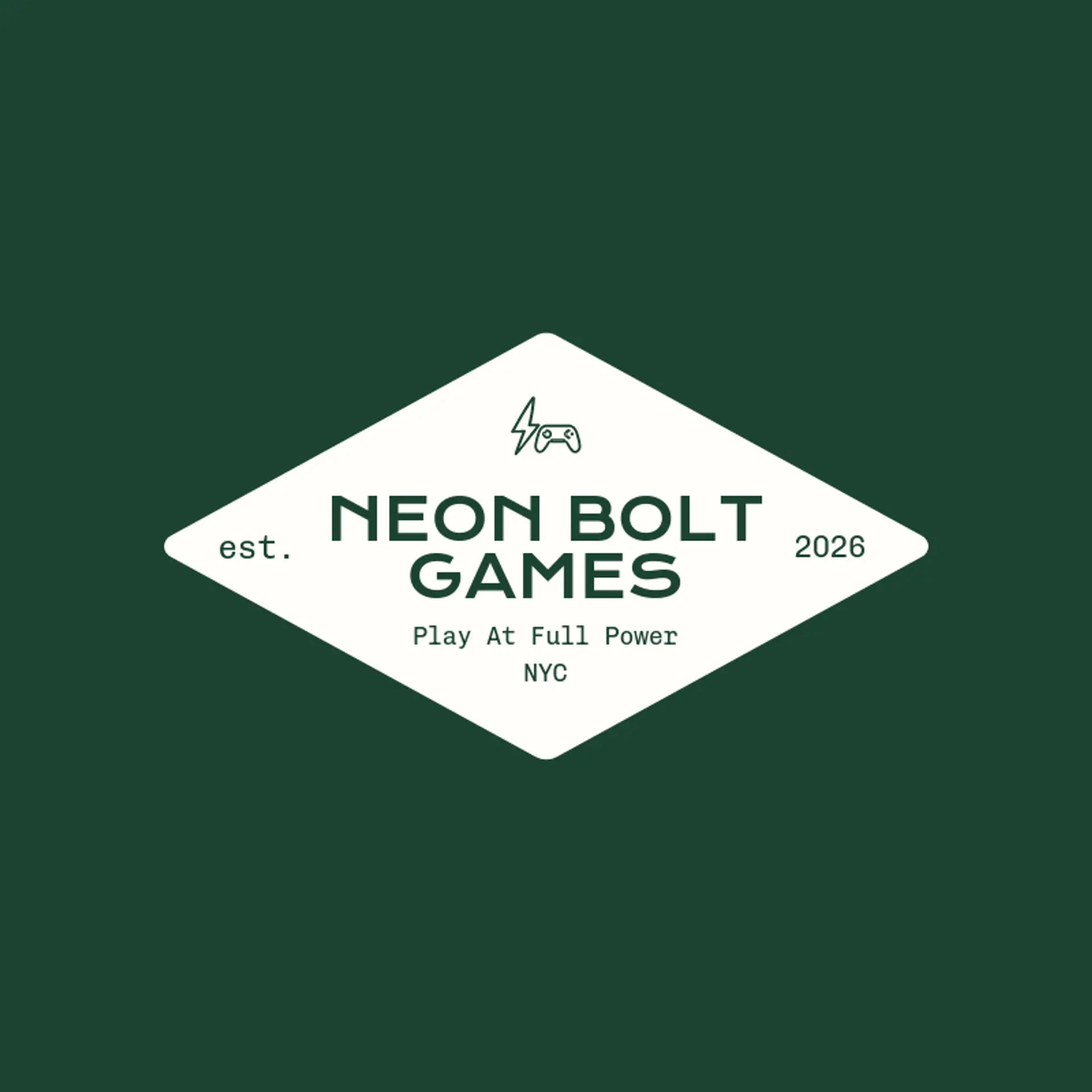 Neon Bolt Games logo for lightning