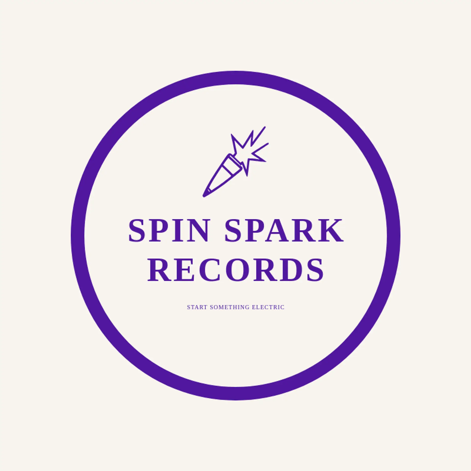 Spin Spark Records logo for vinyl