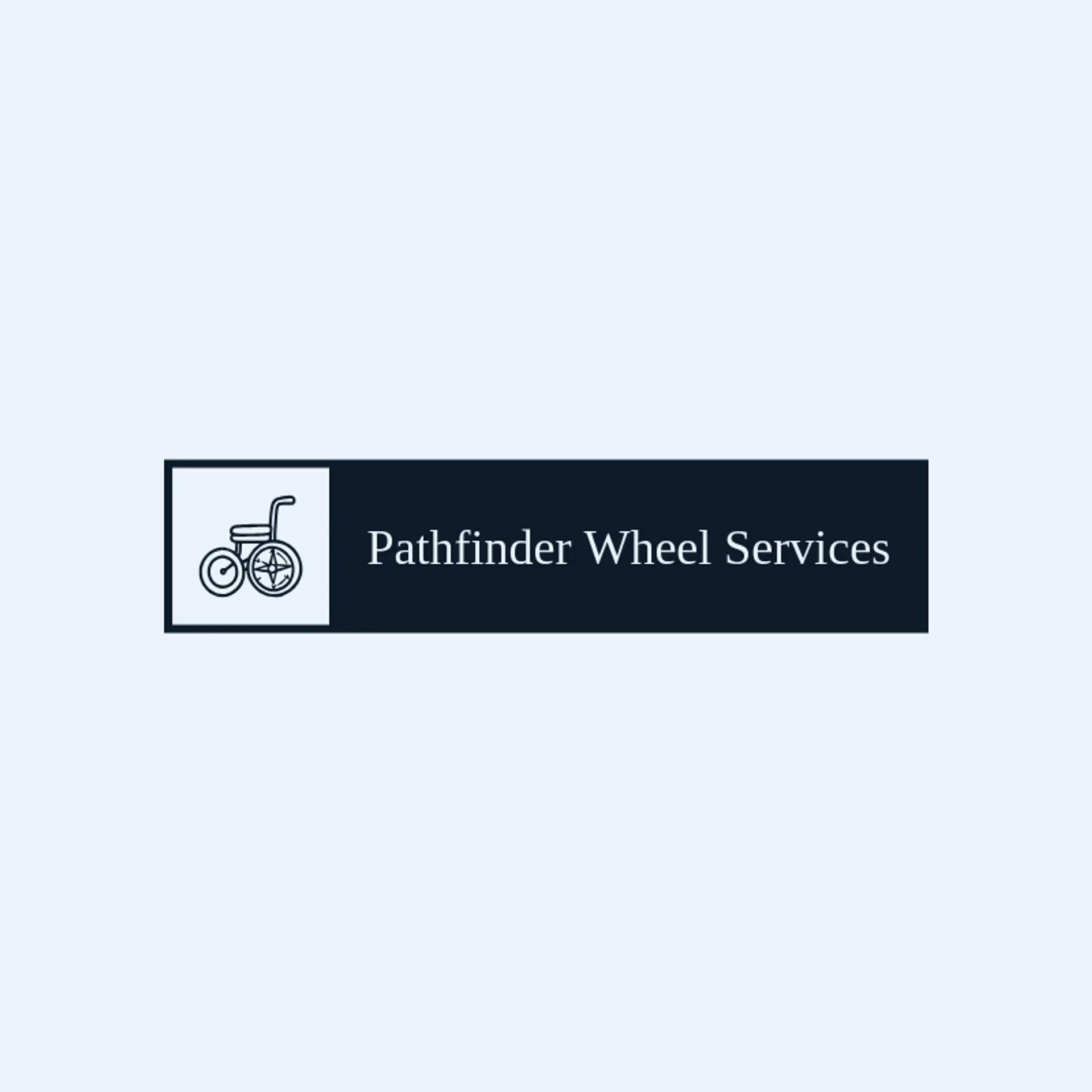 Pathfinder Wheel Services logo for wheelchair