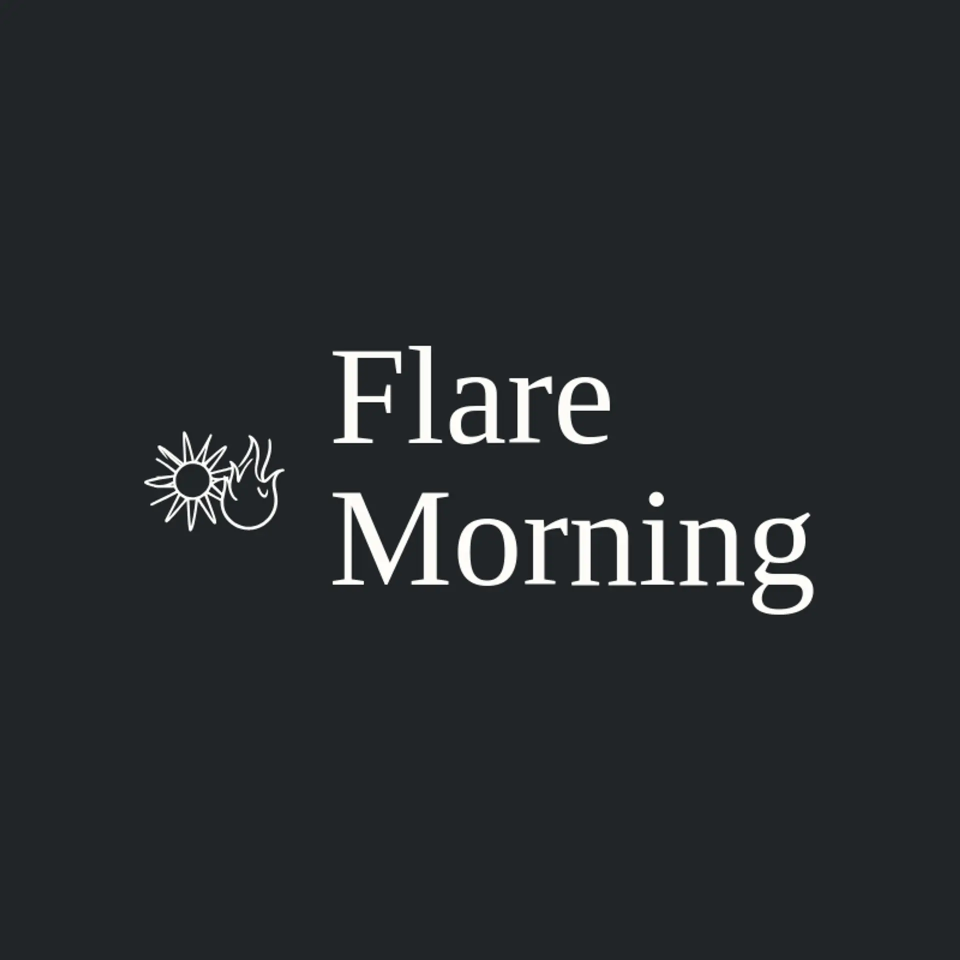 Flare Morning logo for flame
