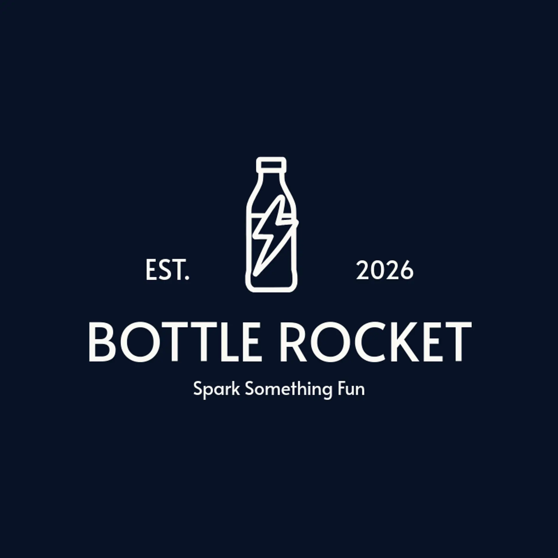 Bottle Rocket logo for soda