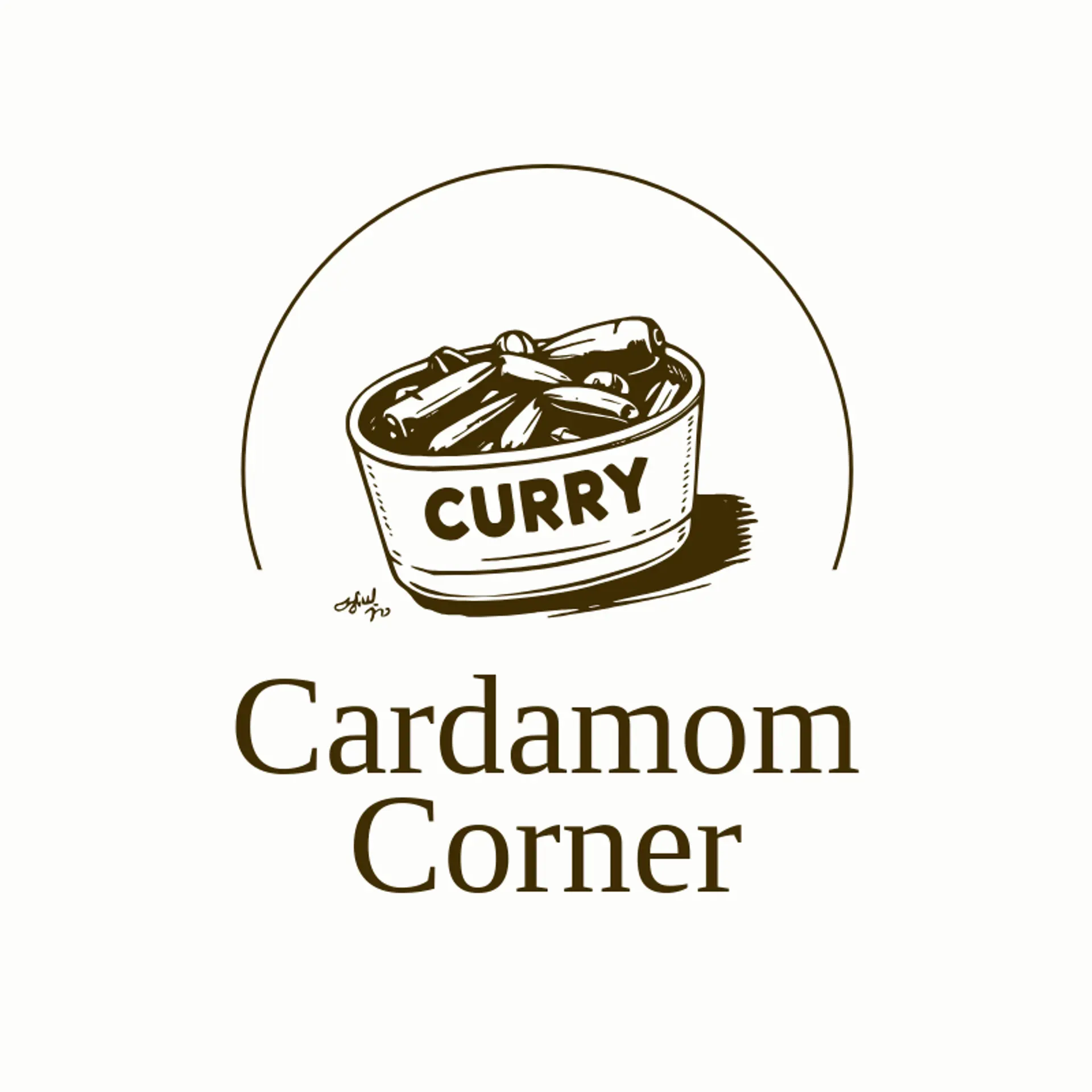Cardamom Corner logo for curry