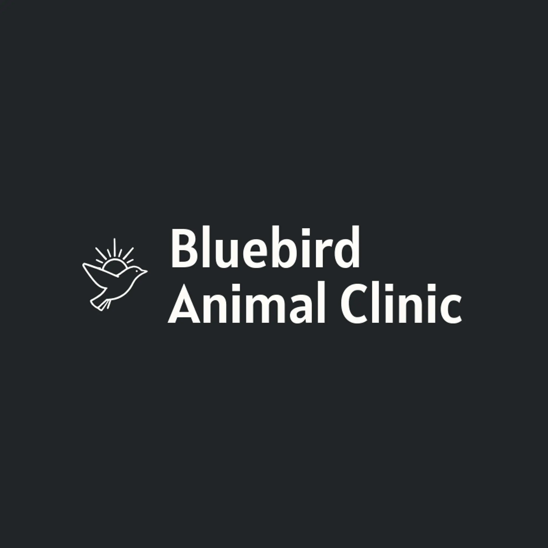 Bluebird Animal Clinic logo for veterinary