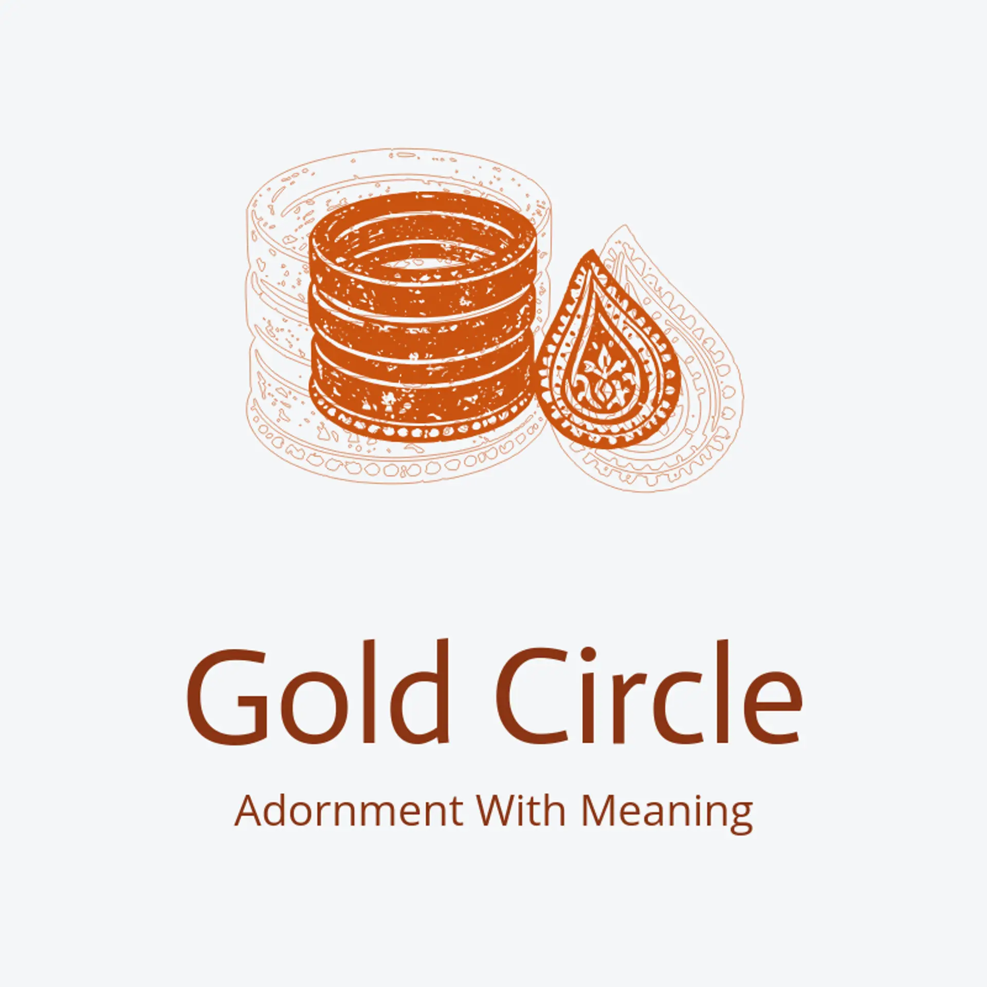 Gold Circle logo for saree