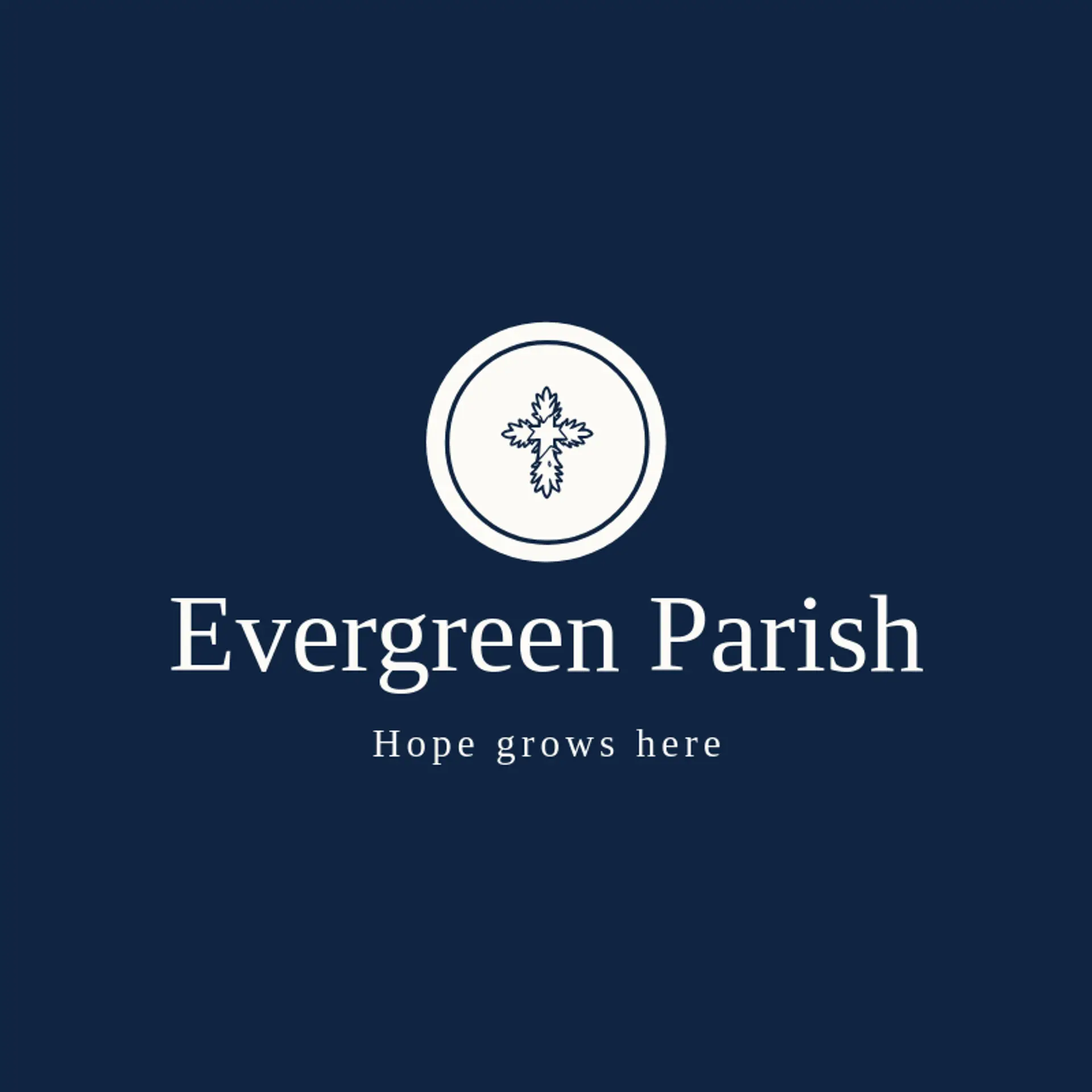 Evergreen Parish logo for worship