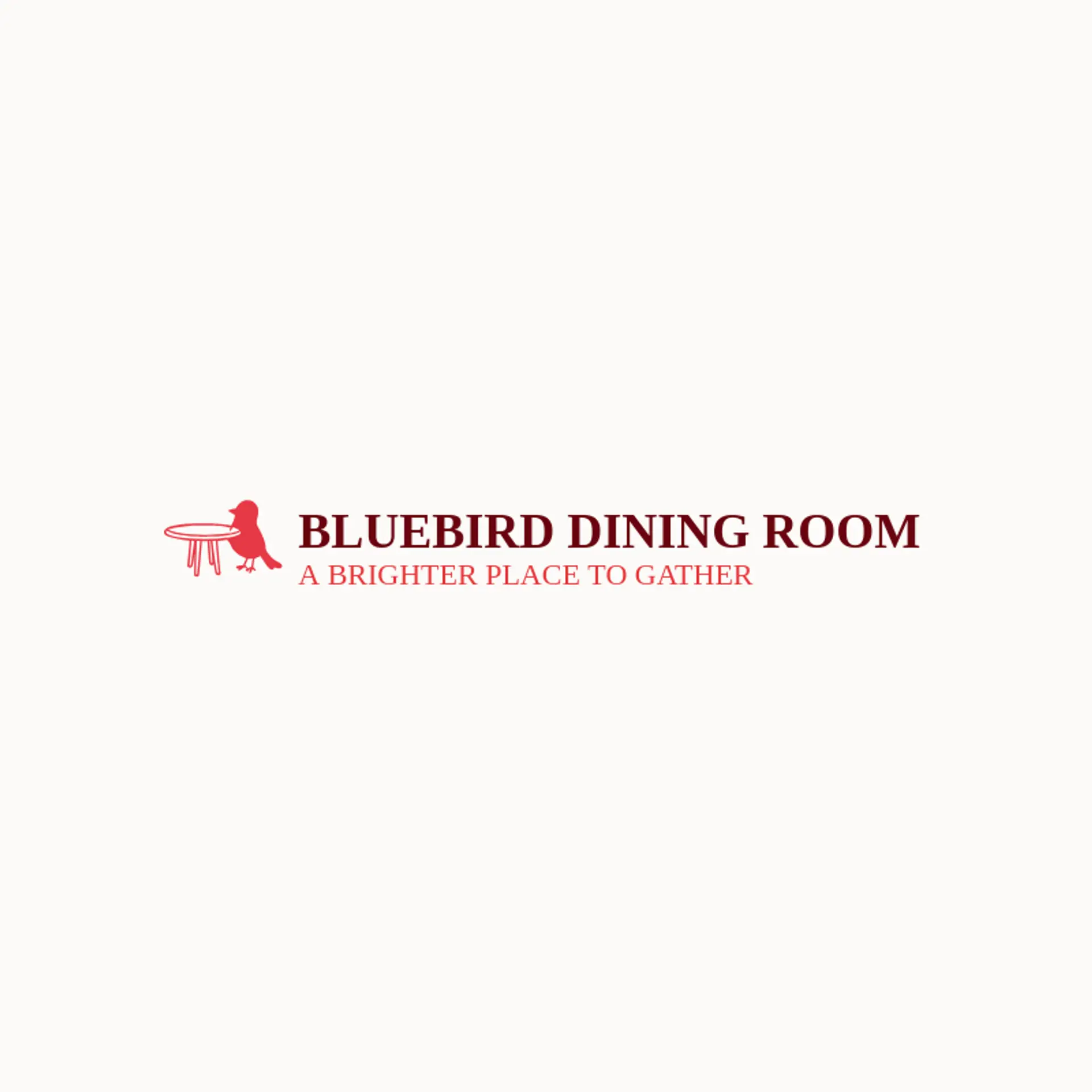 Bluebird Dining Room logo for table