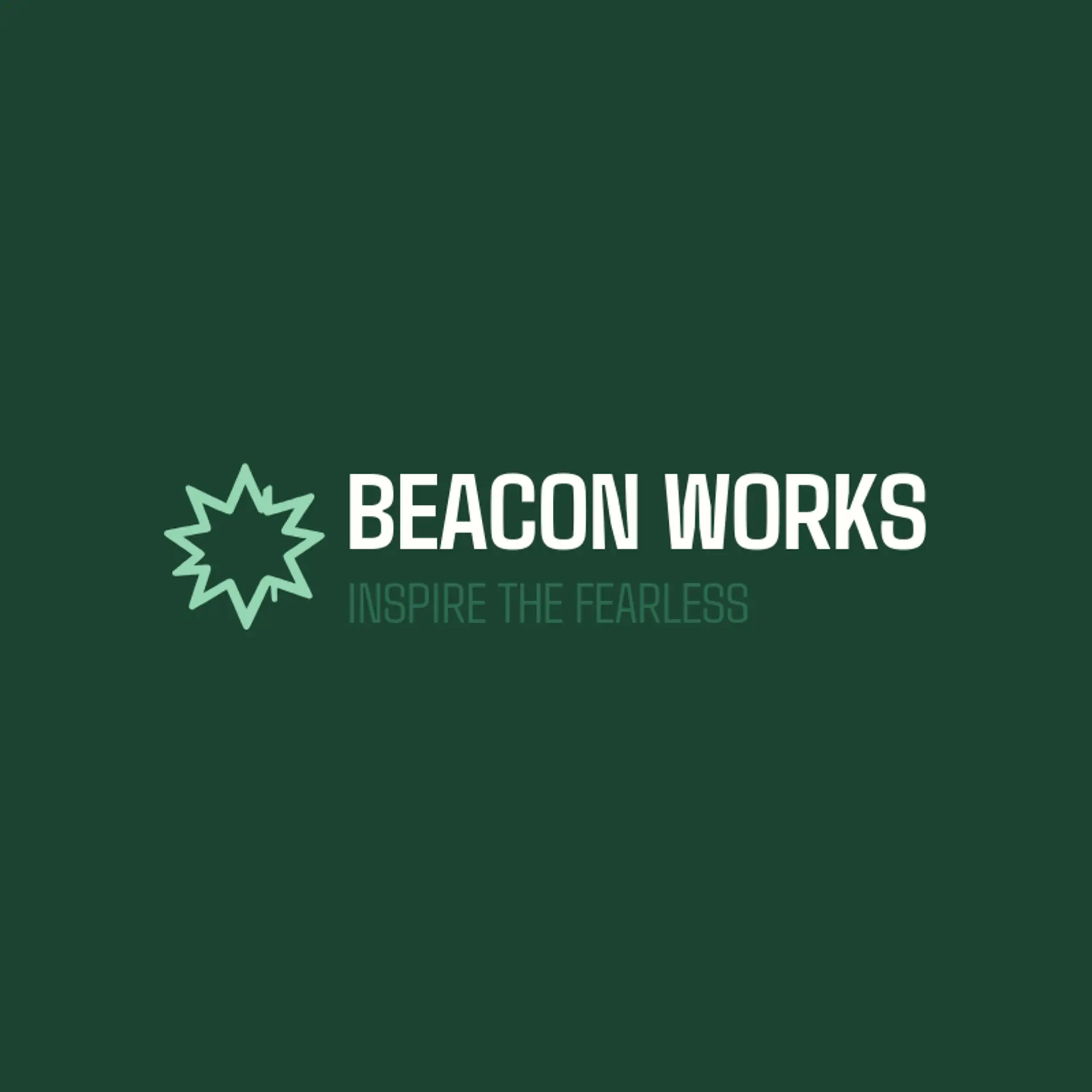 Beacon Works logo for superhero