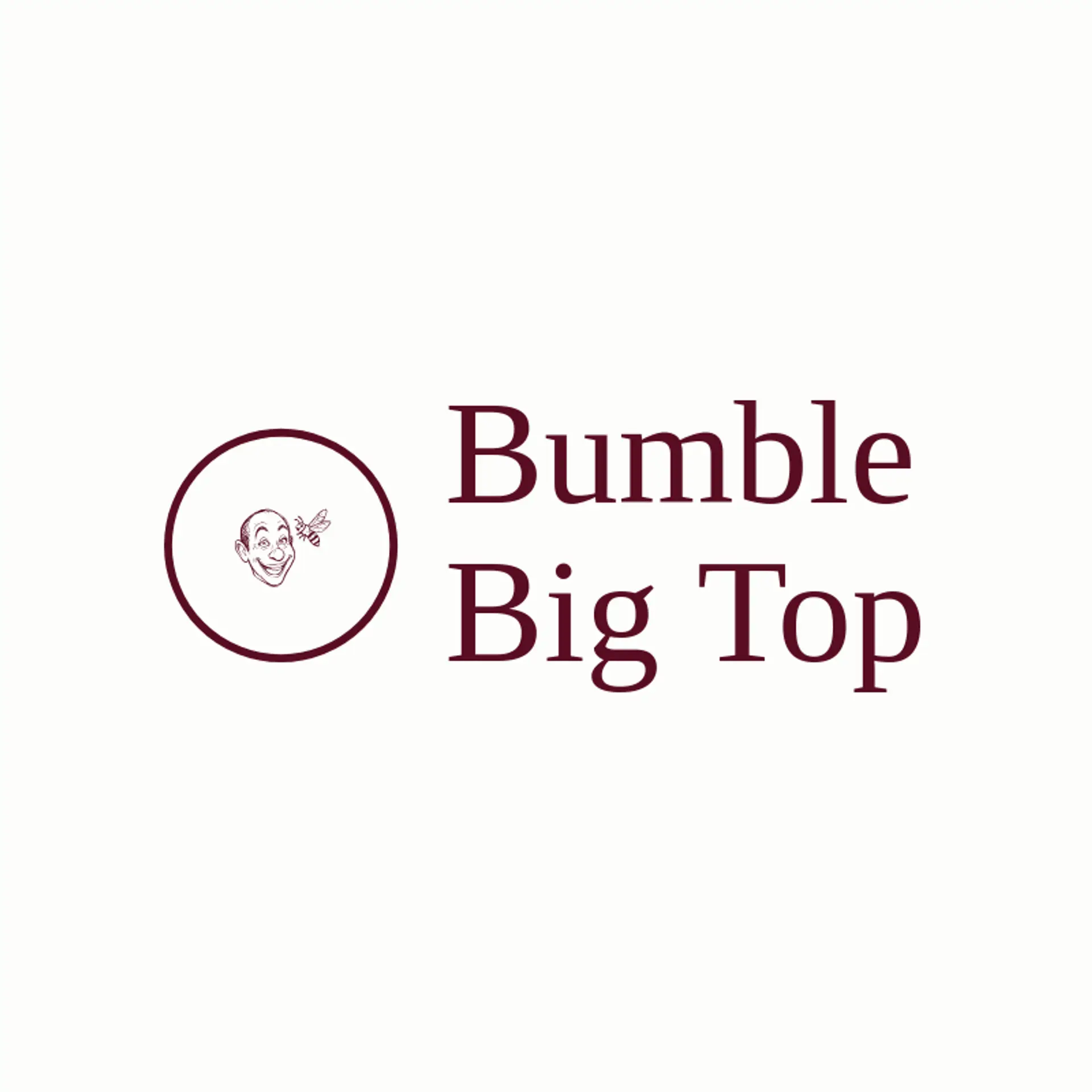 Bumble Big Top logo for clown