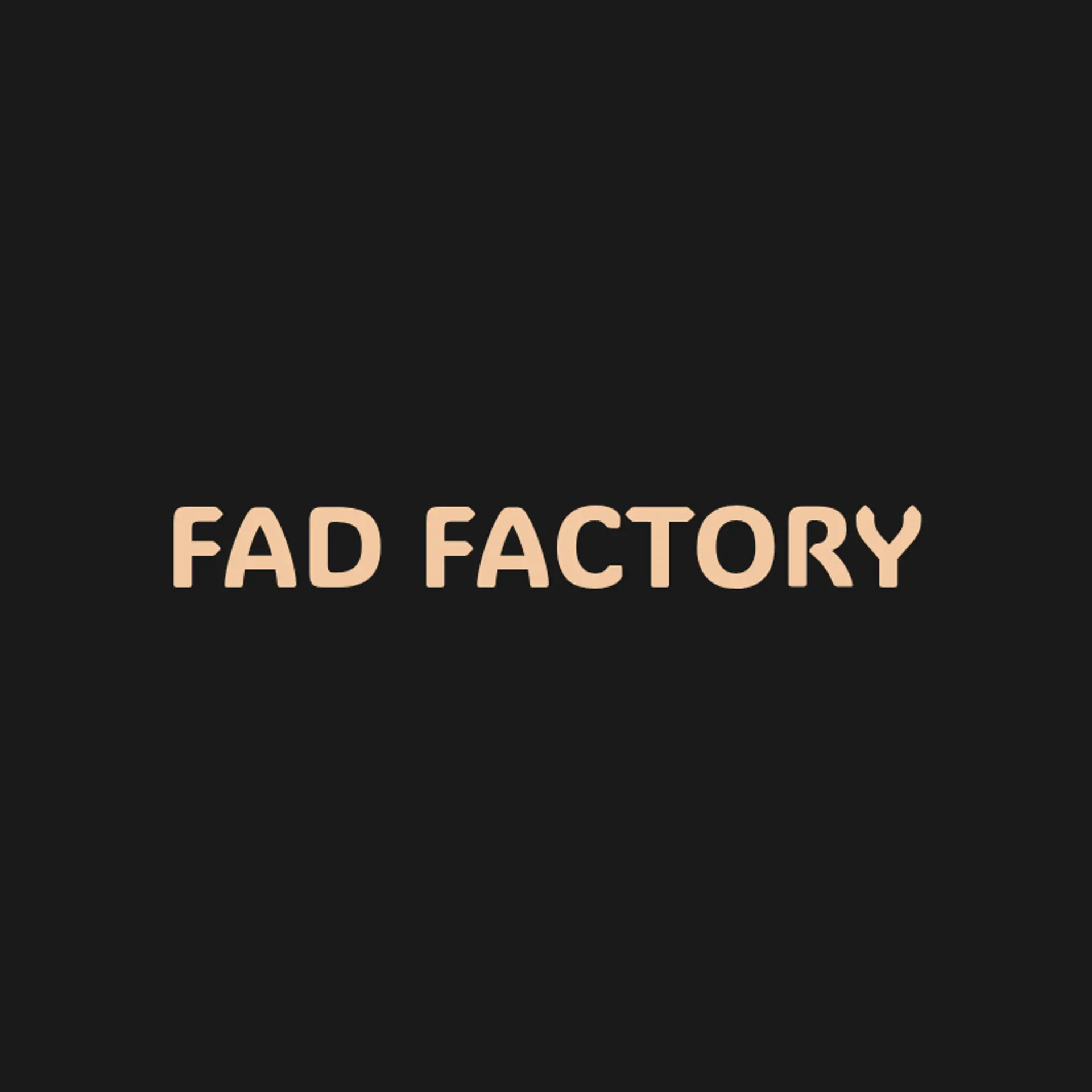 Fad Factory logo for fashion wear