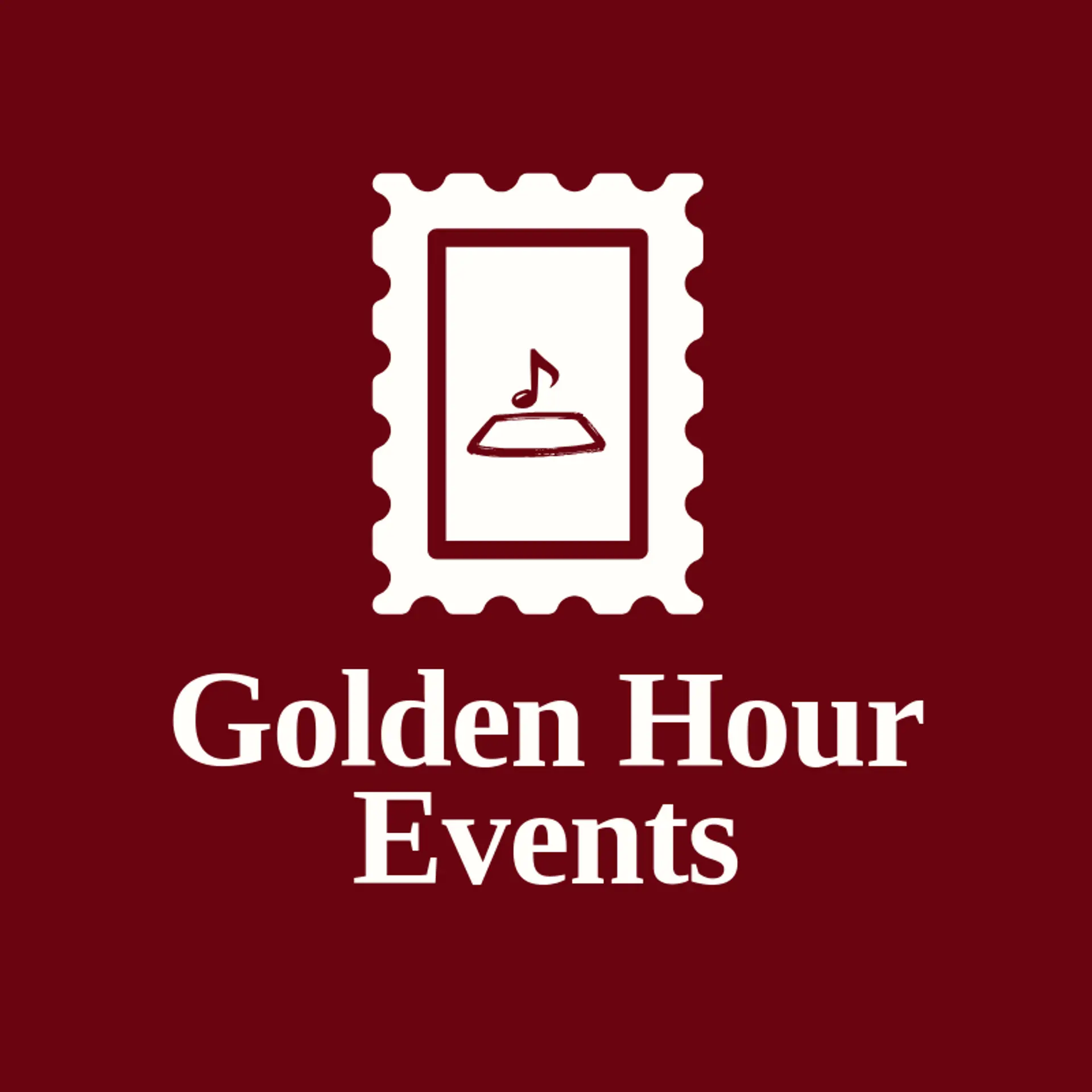 Golden Hour Events logo for party rental