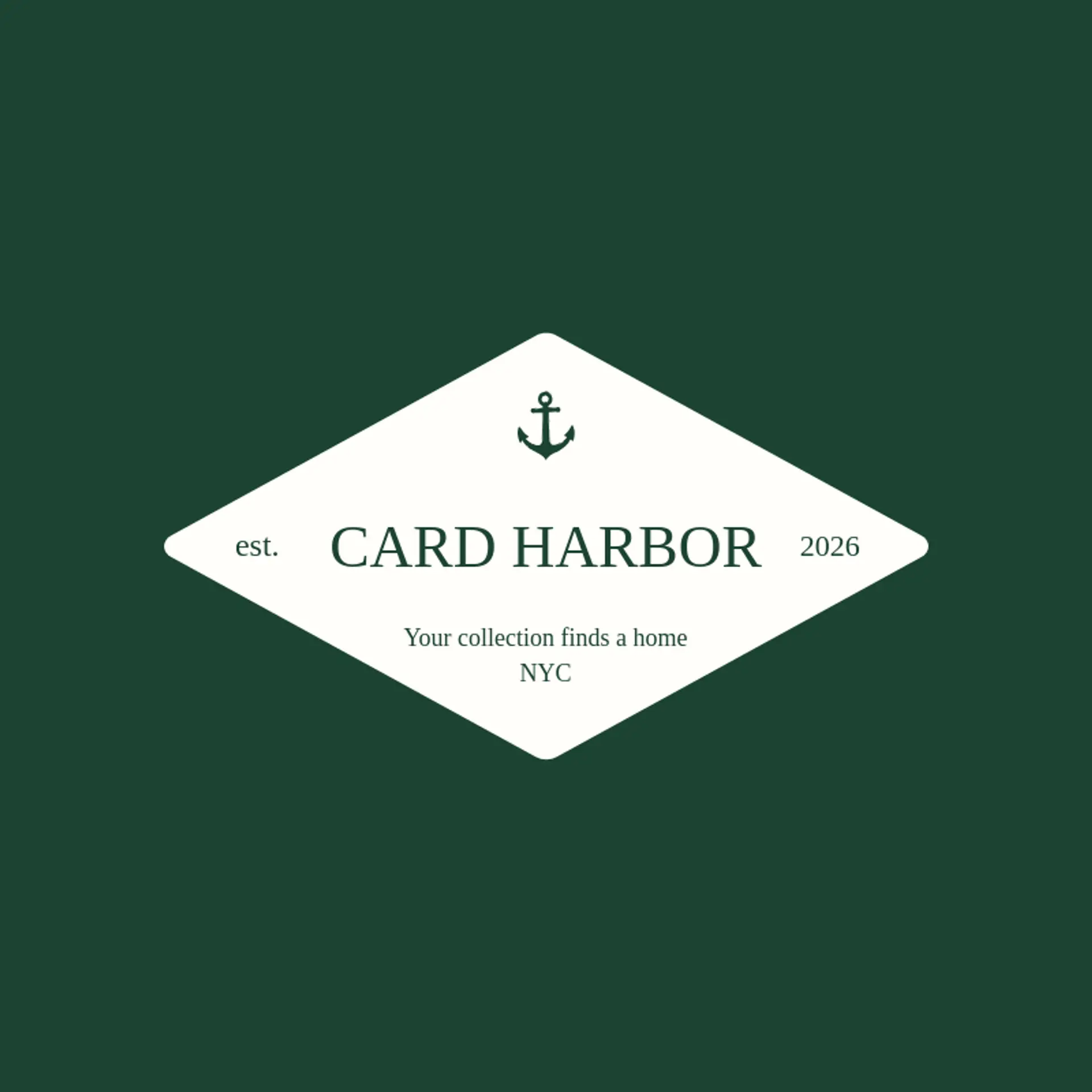 Card Harbor logo for trading card