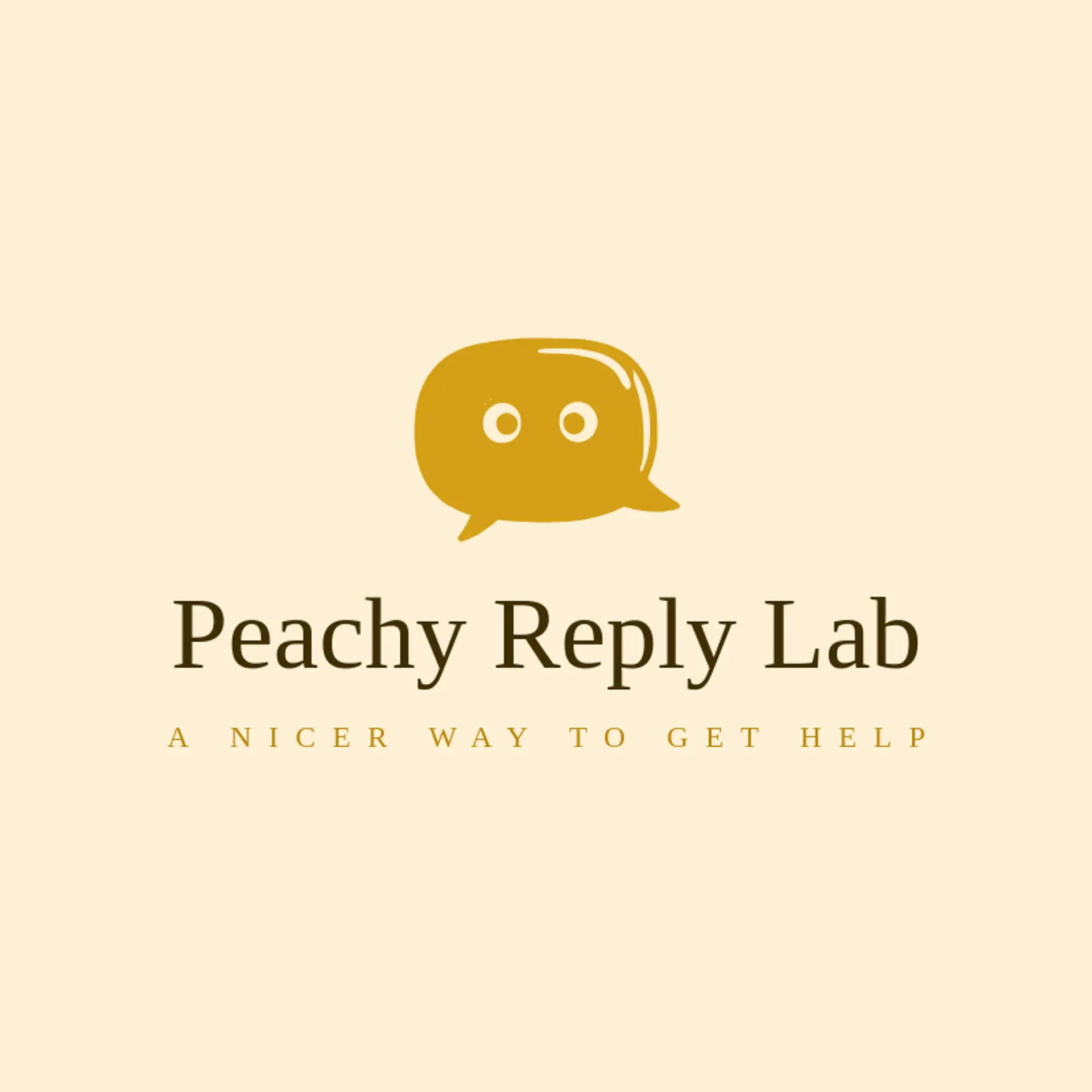 Peachy Reply Lab logo for chatbot