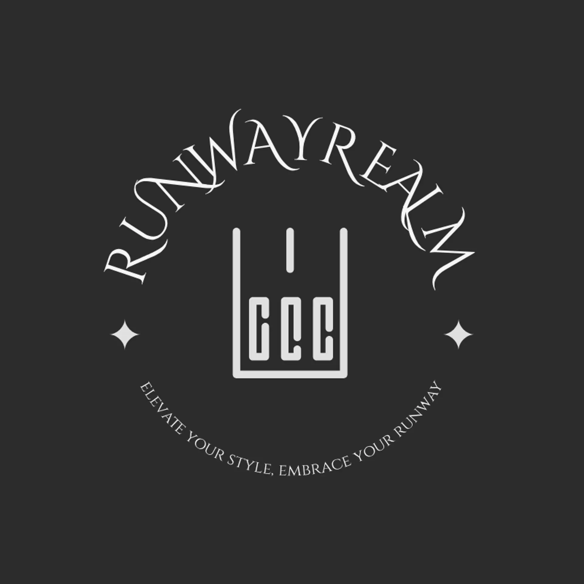 Runway Realm logo for fashion clothing