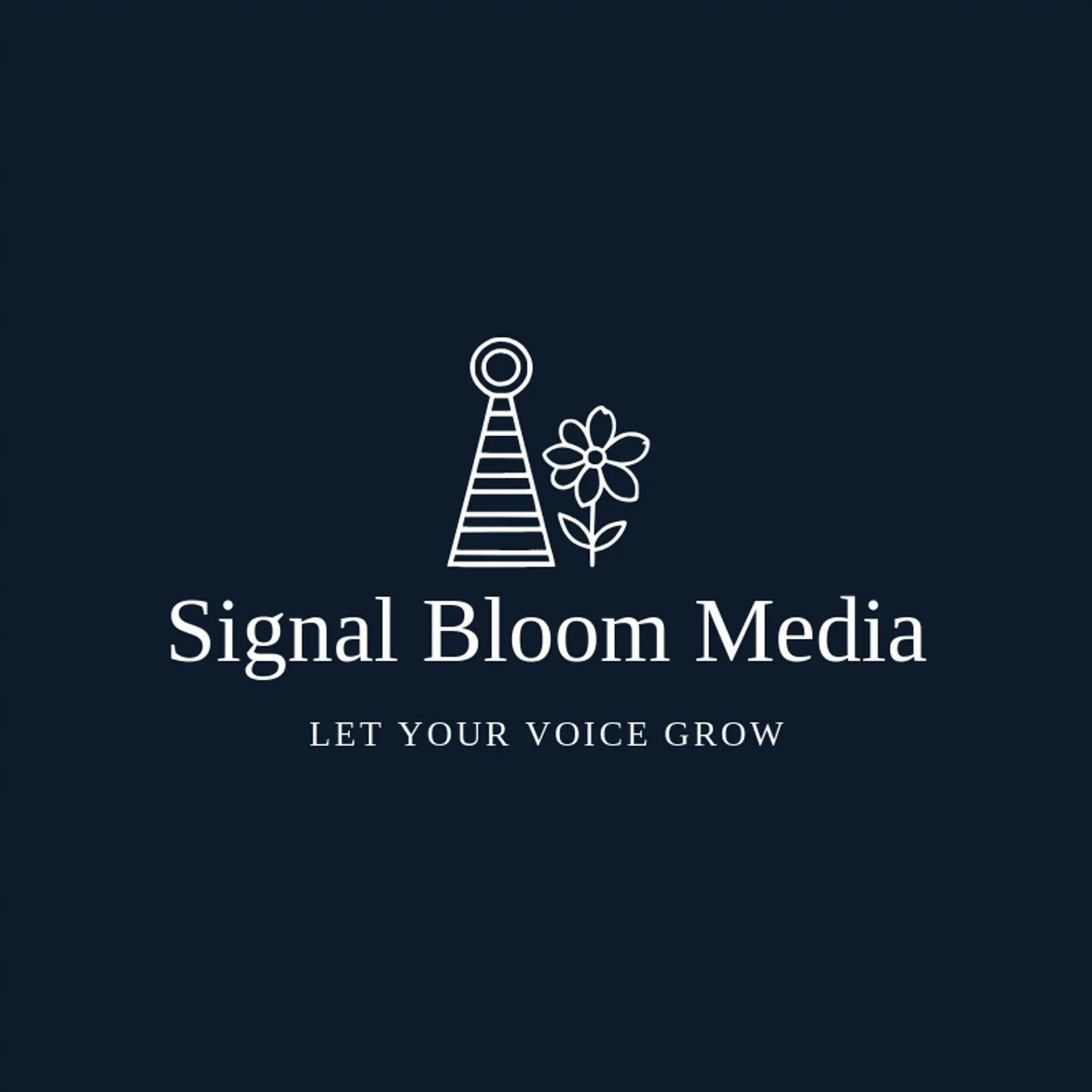 Signal Bloom Media logo for media company