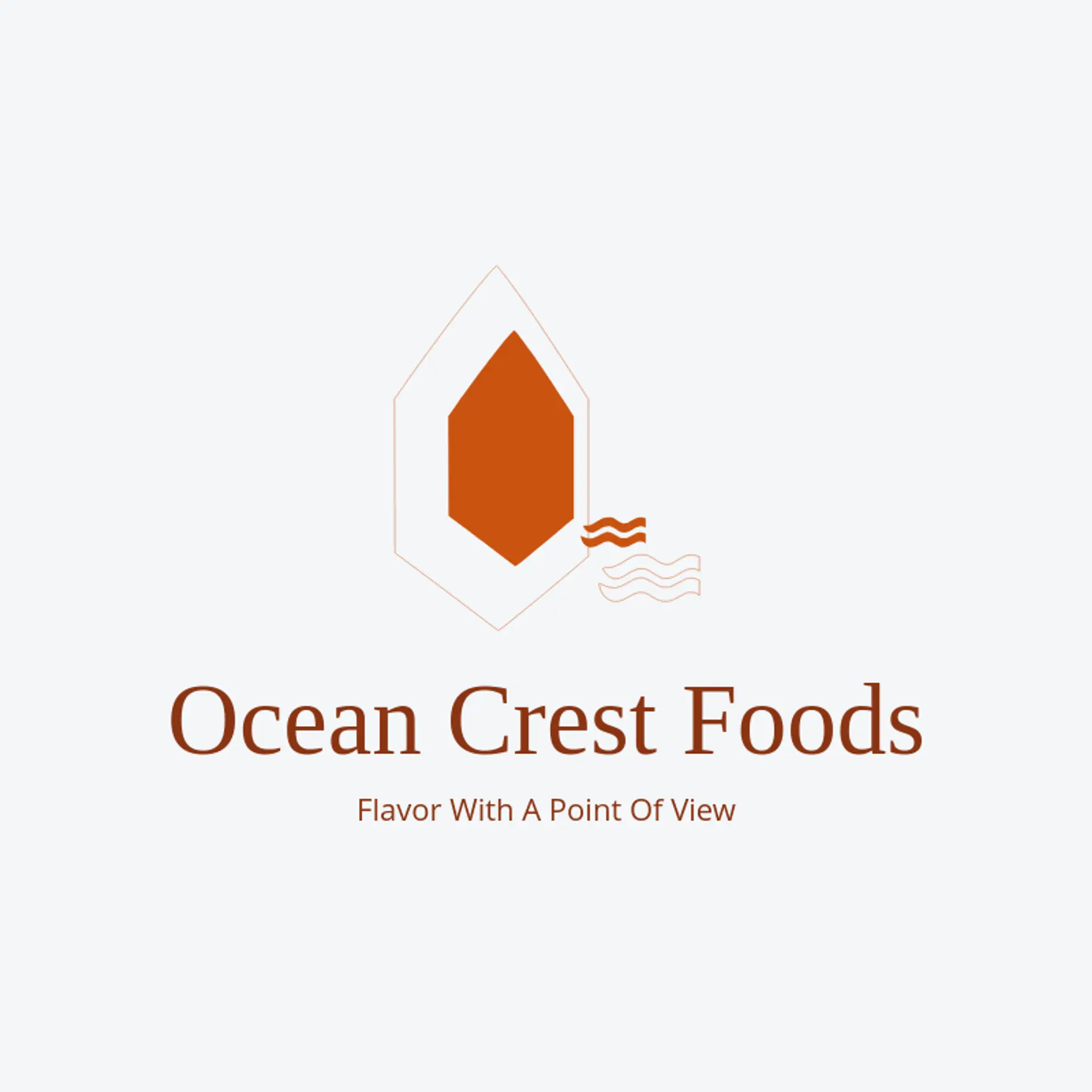 Ocean Crest Foods logo for salt