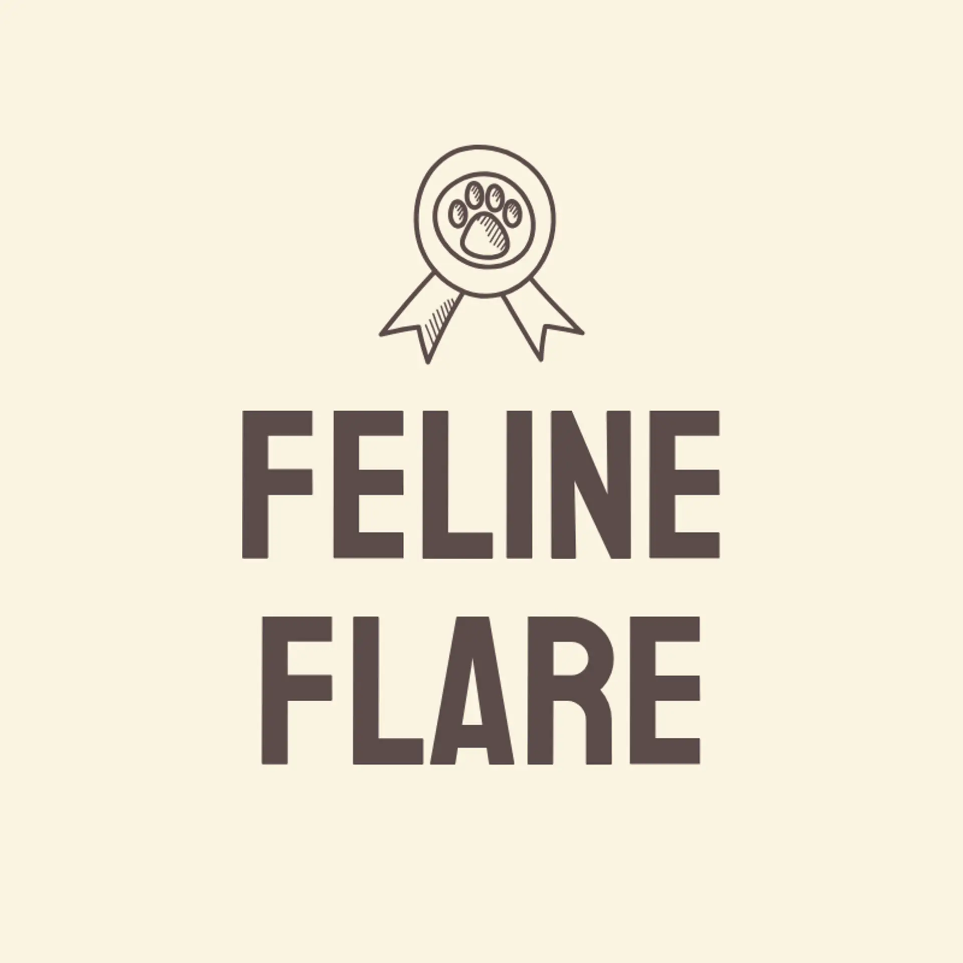 Feline Flare logo for cat pet care