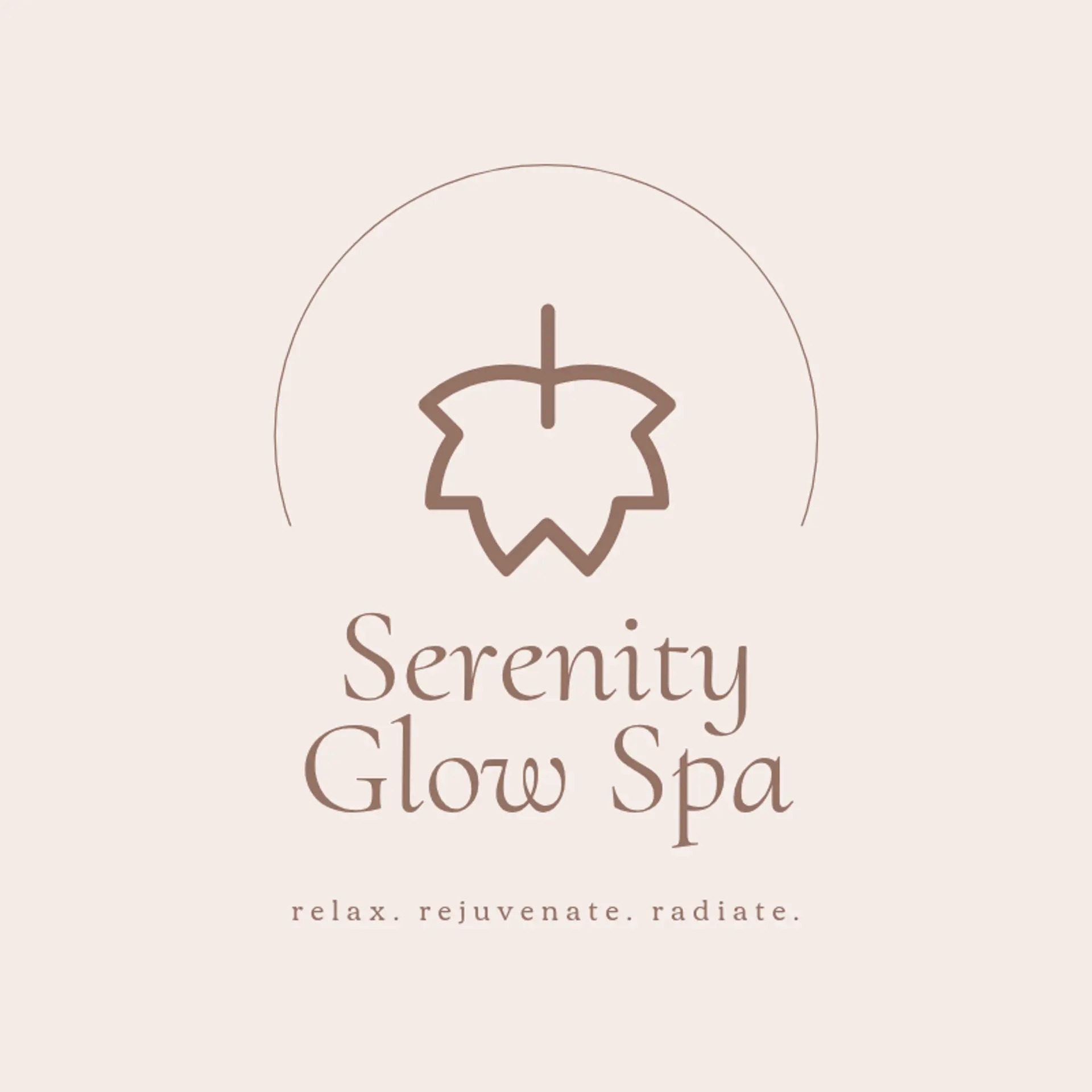 AuraGlow Salon & Spa logo for salon and spa