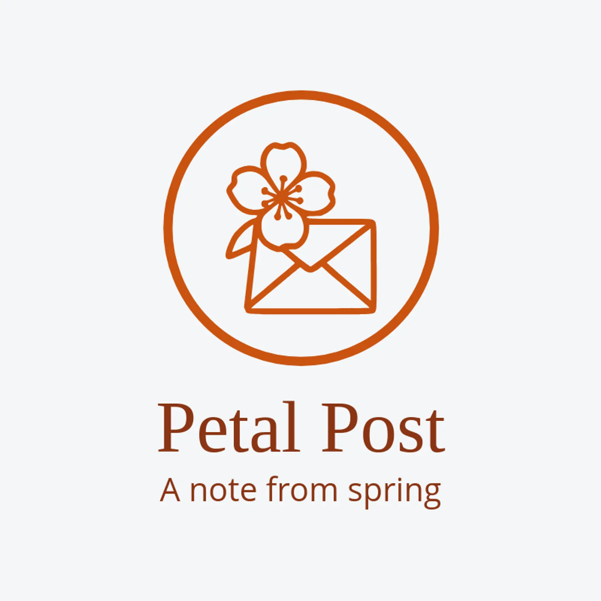 Petal Post logo for cherry blossom