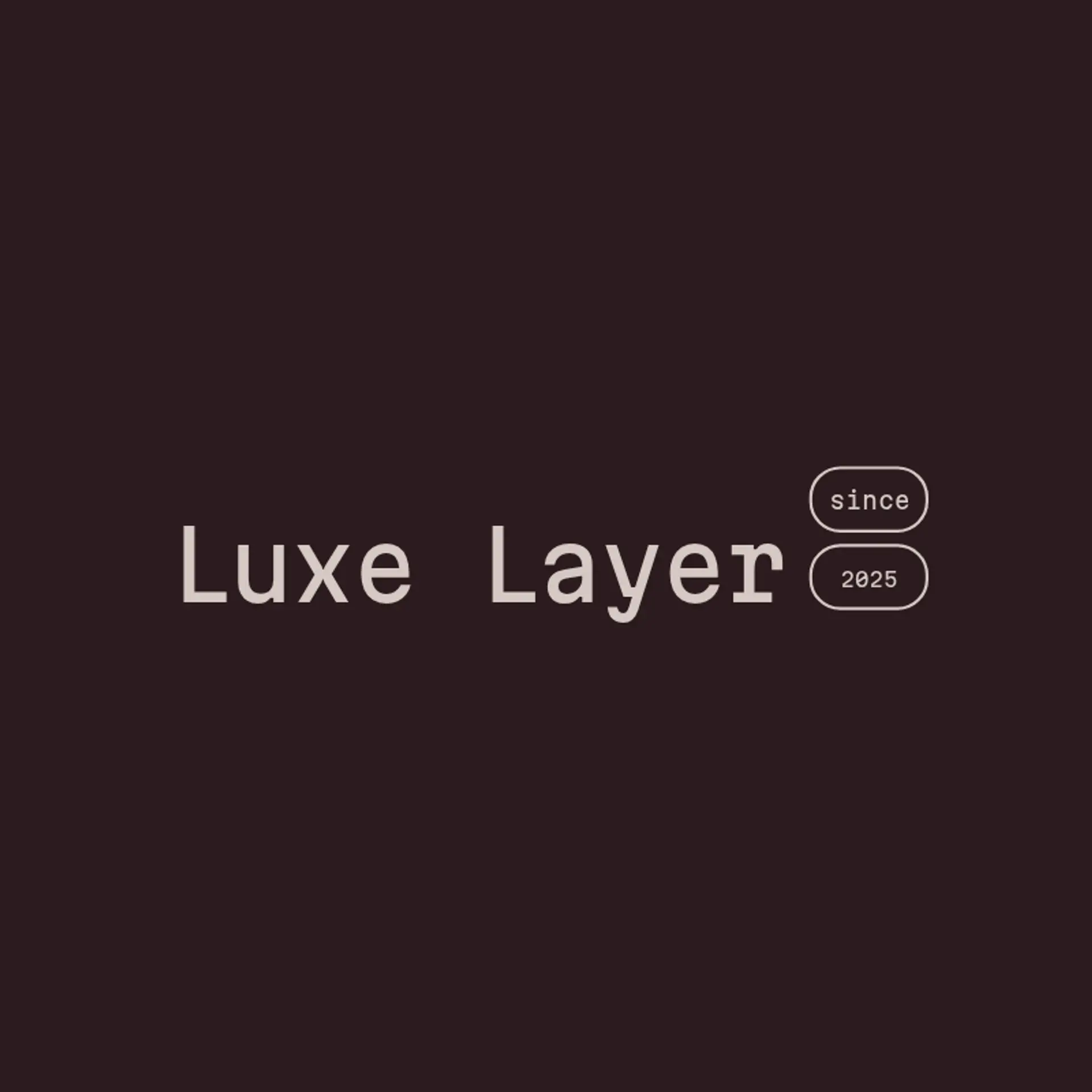 Luxe Layer logo for beauty fashion