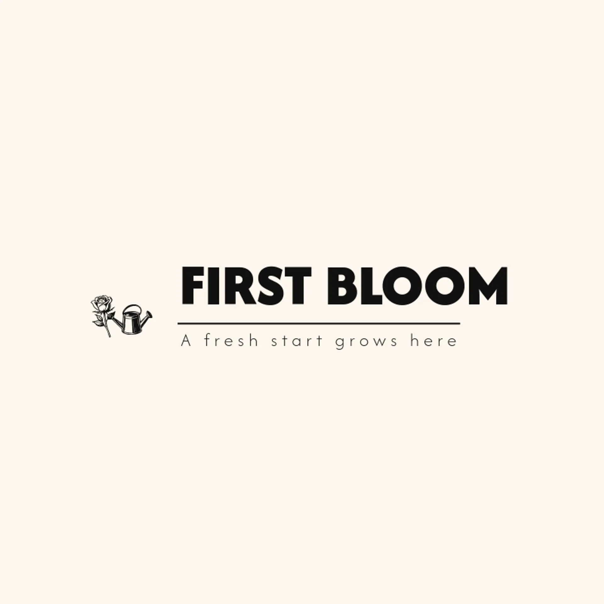 First Bloom logo for rose