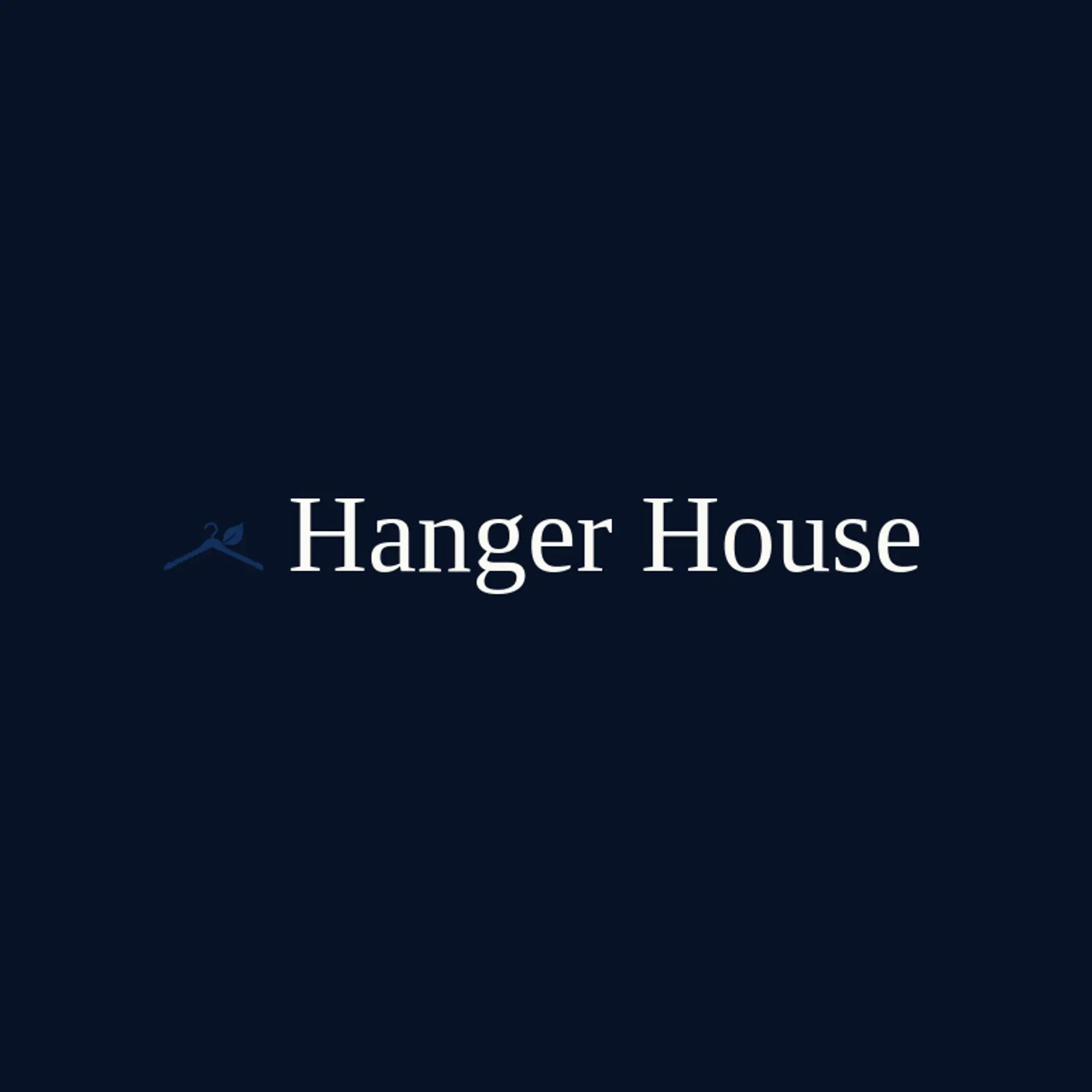 Hanger House logo for clothes