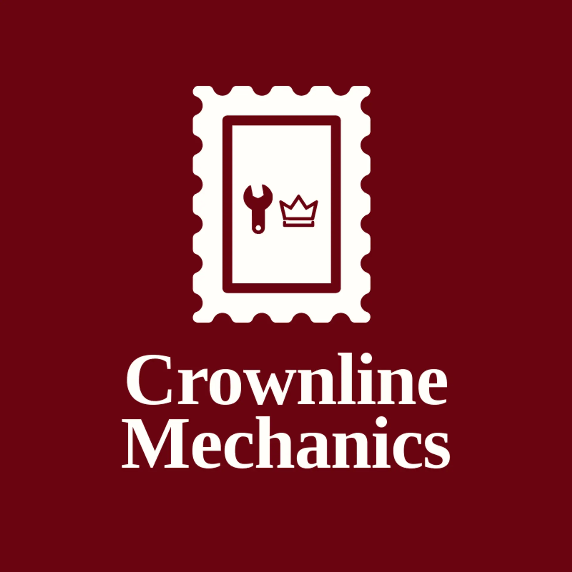 Crownline Mechanics logo for car repair