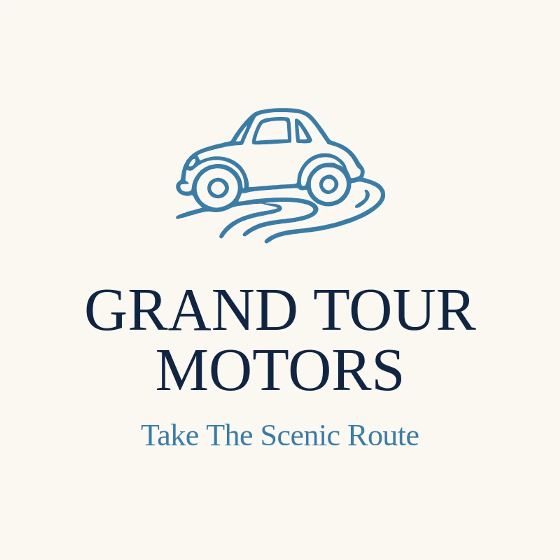 Grand Tour Motors logo for car dealer