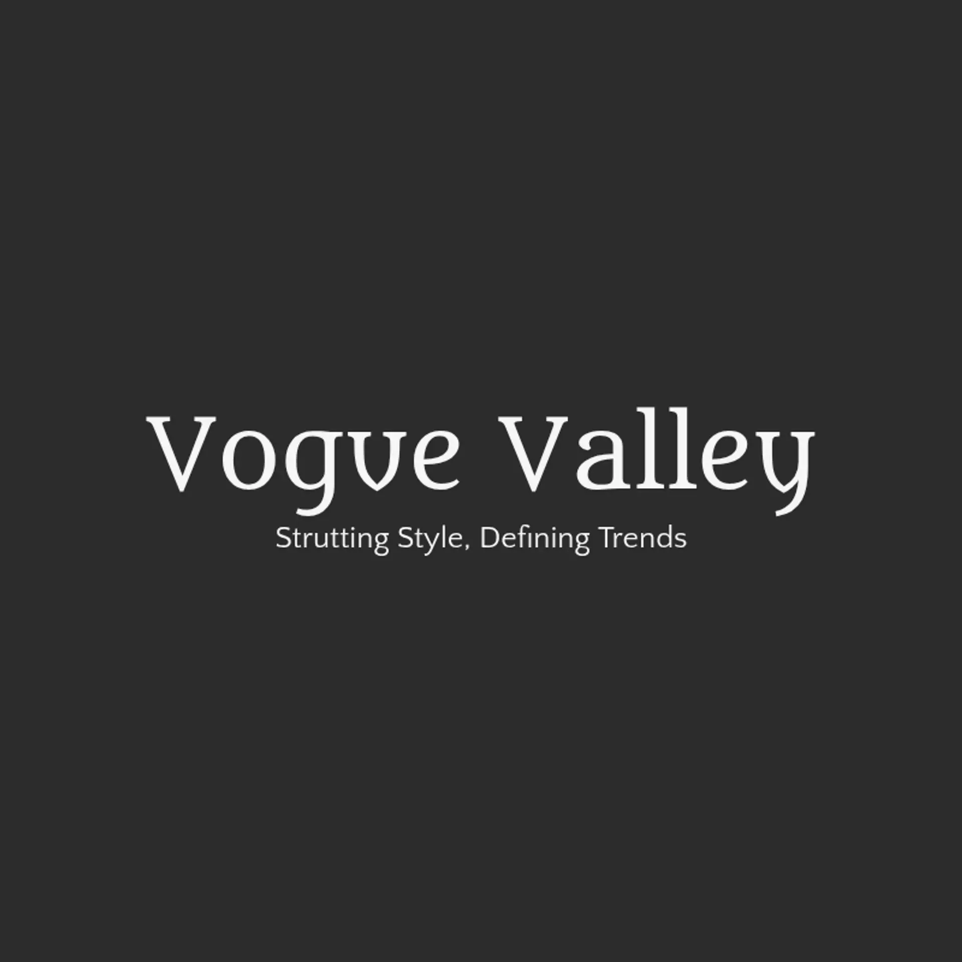 Vogue Valley logo for fashion label