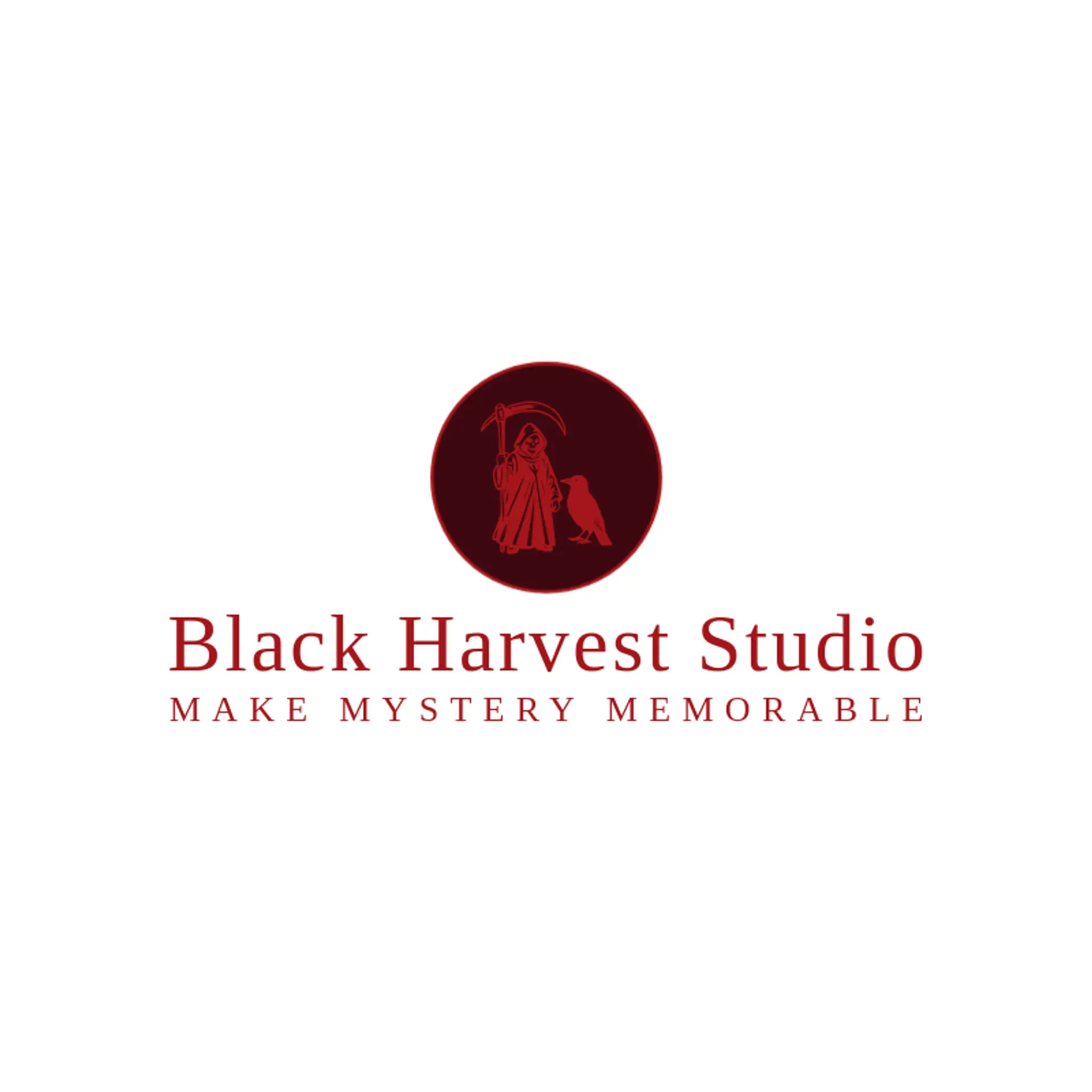Black Harvest Studio logo for grim reaper