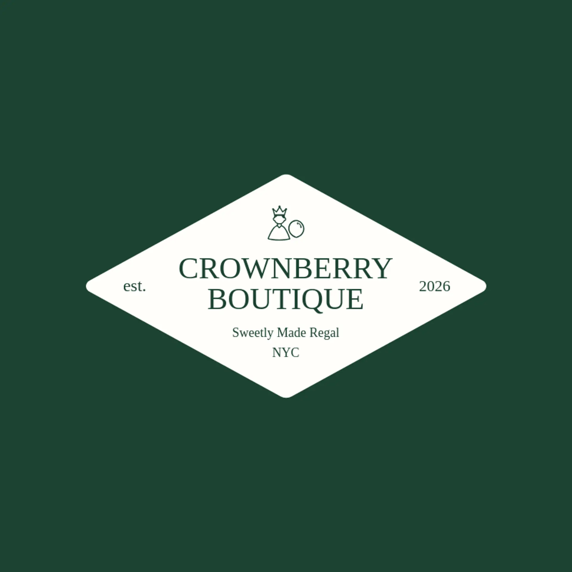 Crownberry Boutique logo for princess