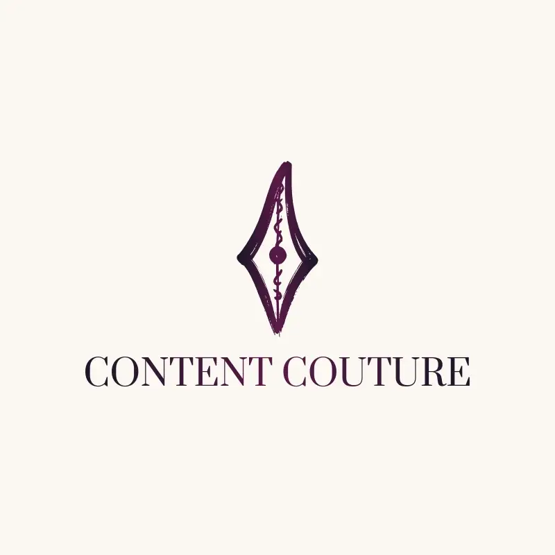 The TikTok name Content Couture as a branded logo with a color icon