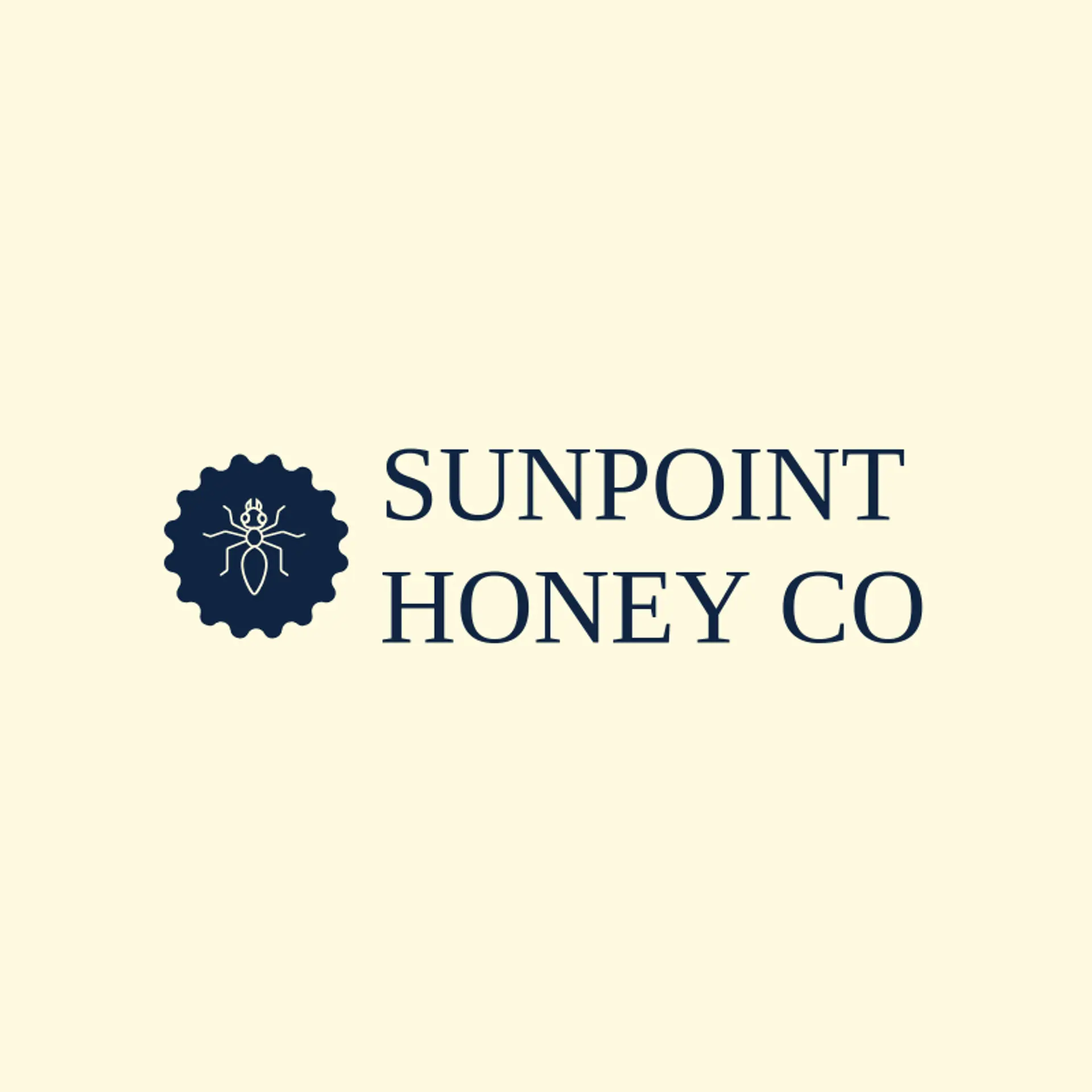 Sunpoint Honey Co logo for sting