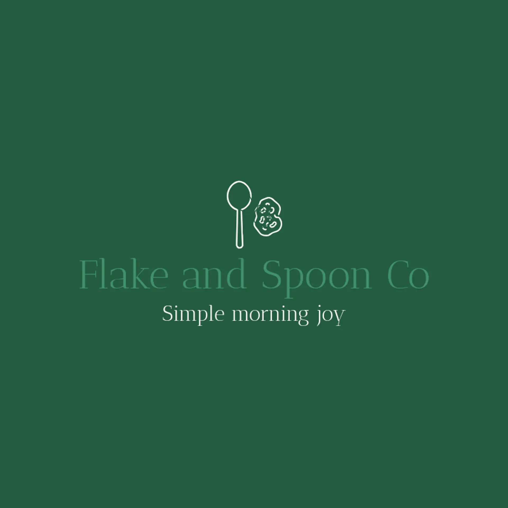 Flake and Spoon Co logo for cereal