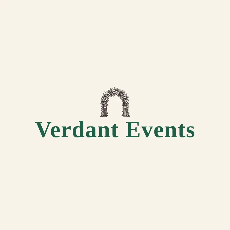 The event name Verdant Events as a branded logo with a single color icon