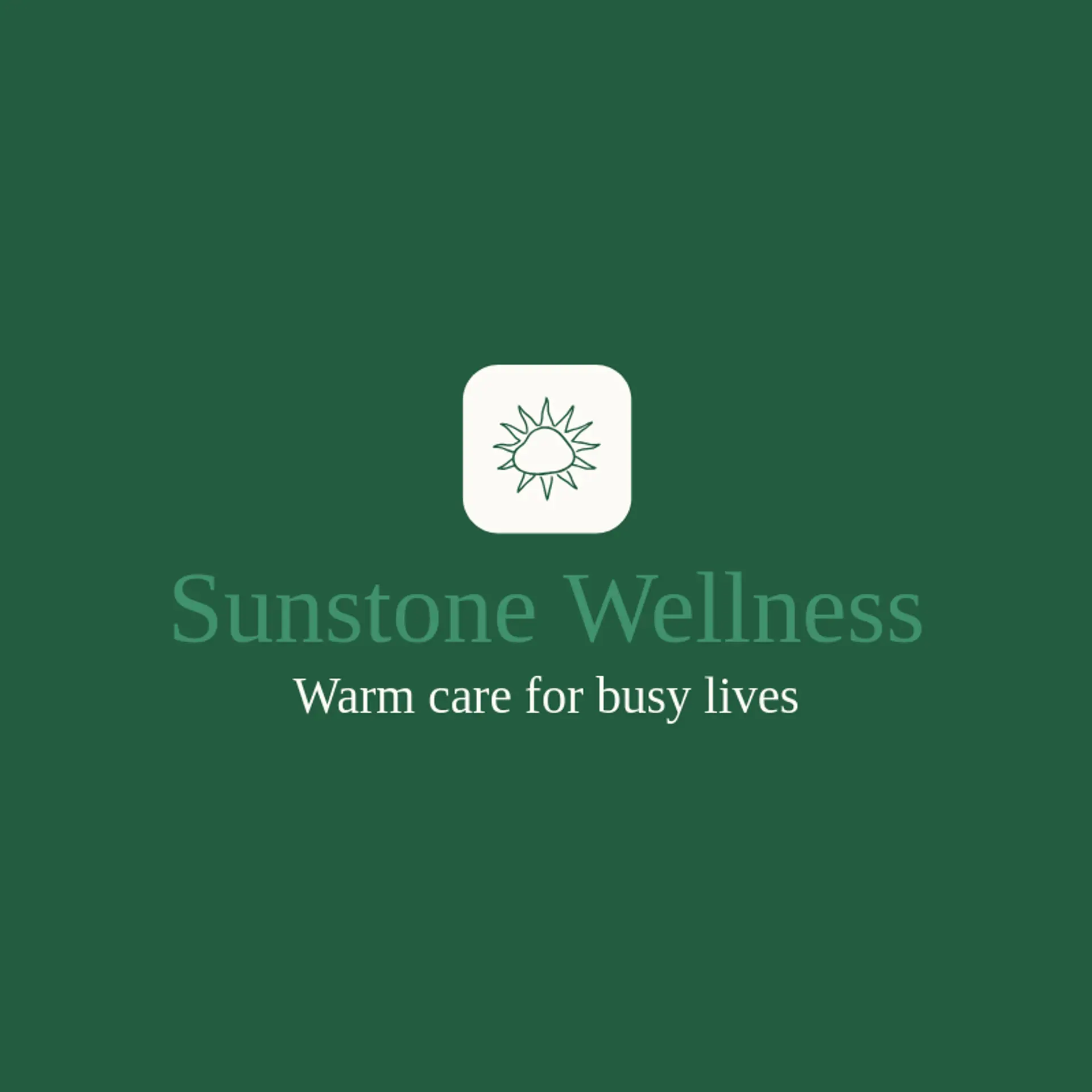 Sunstone Wellness logo for massage