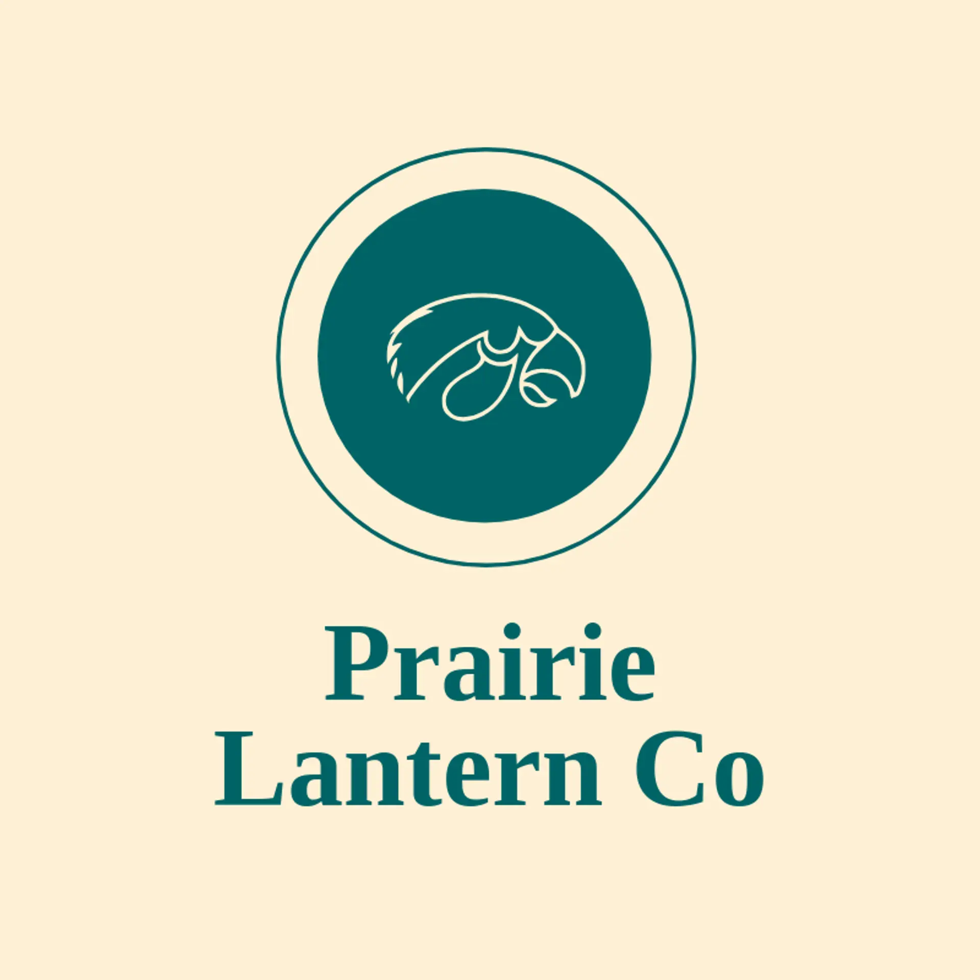 Prairie Lantern Co logo for iowa