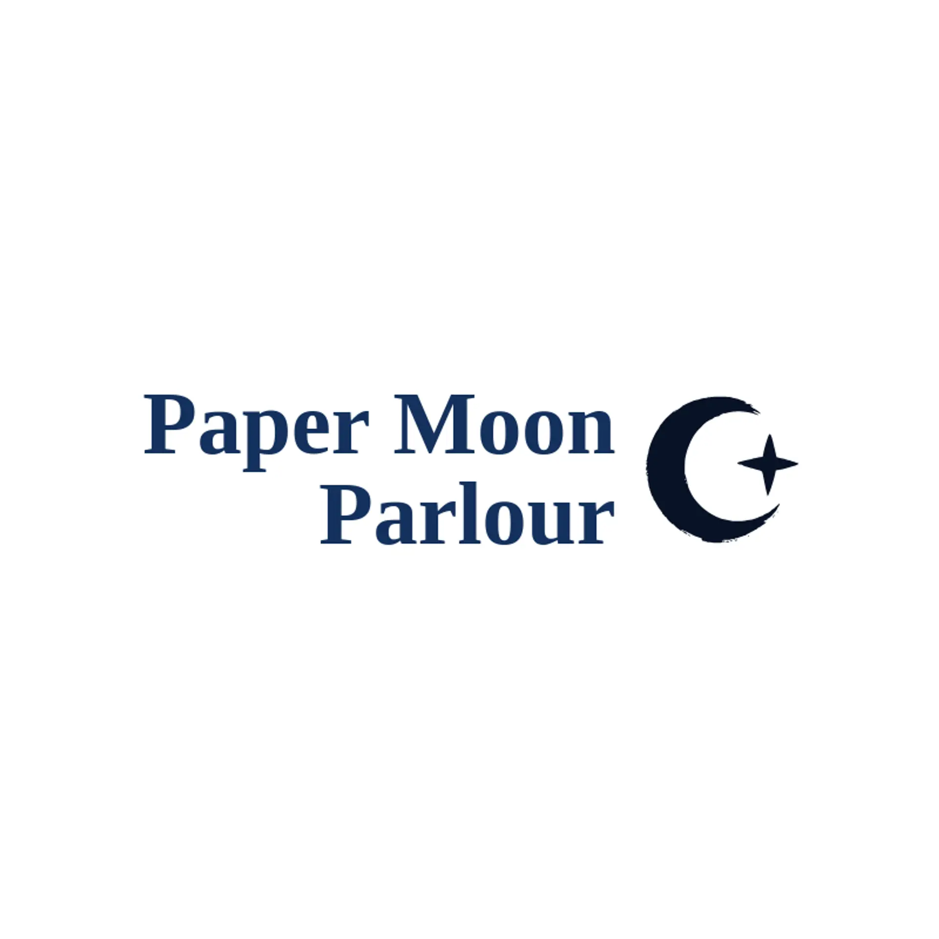 Paper Moon Parlour logo for speakeasy