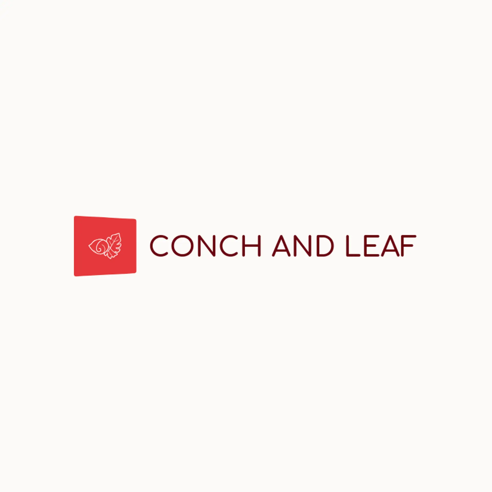Conch and Leaf logo for hindu