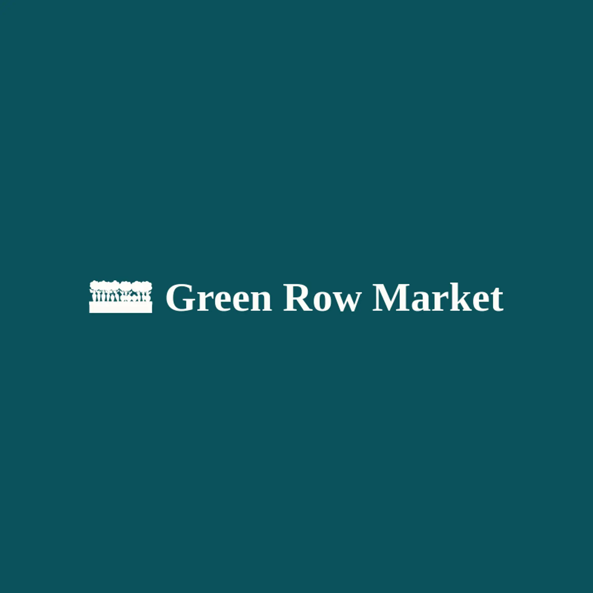 Green Row Market logo for grocery store